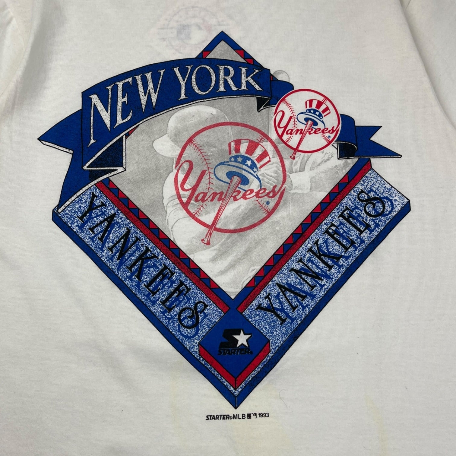 1993 MLB New York Yankees Starter T-Shirt White