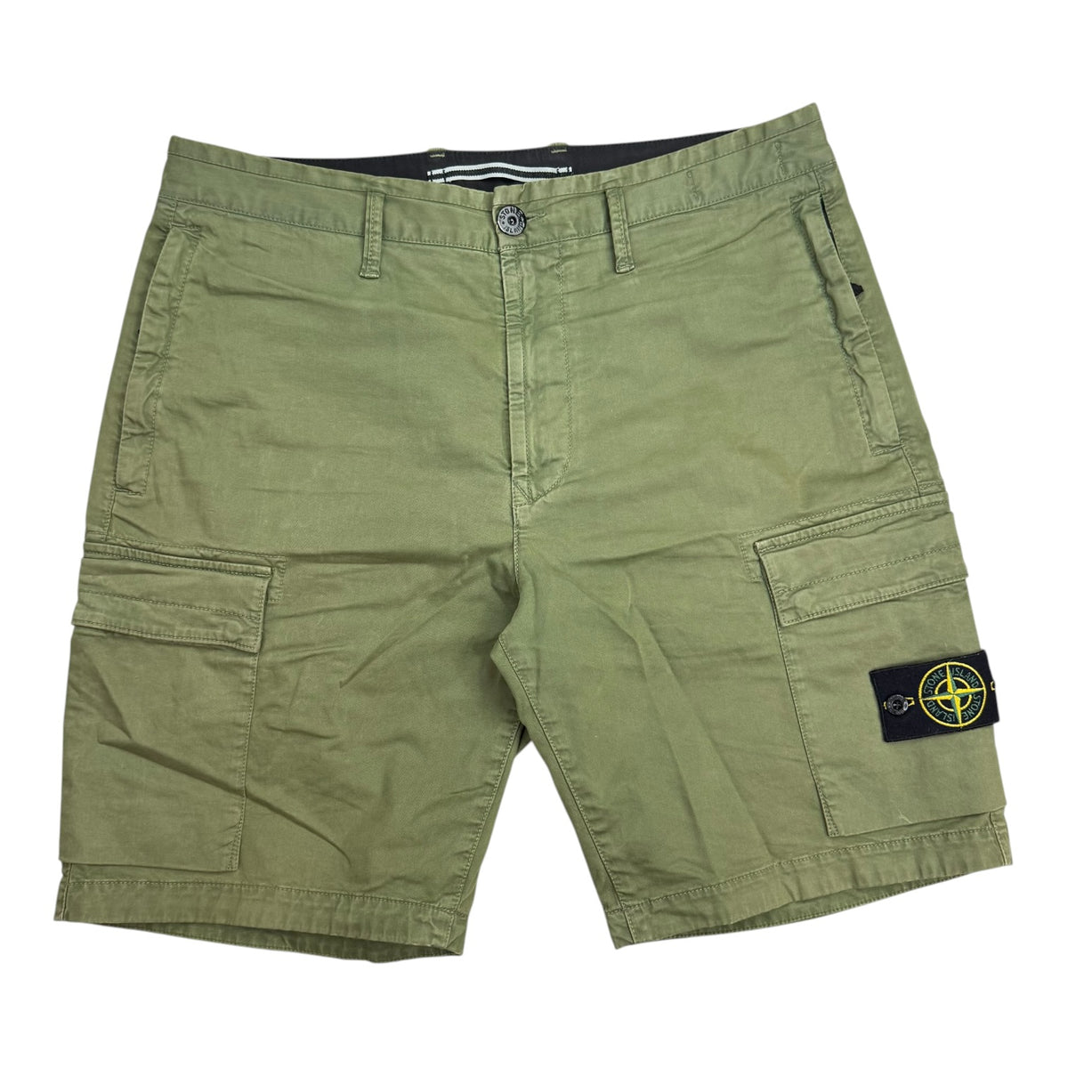 Stone Island Utility Cargo Shorts Olive