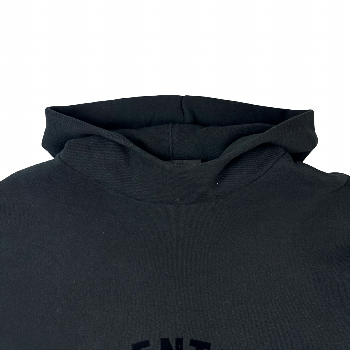 Fear Of God Essentials Arch Logo Hoodie Jet Black