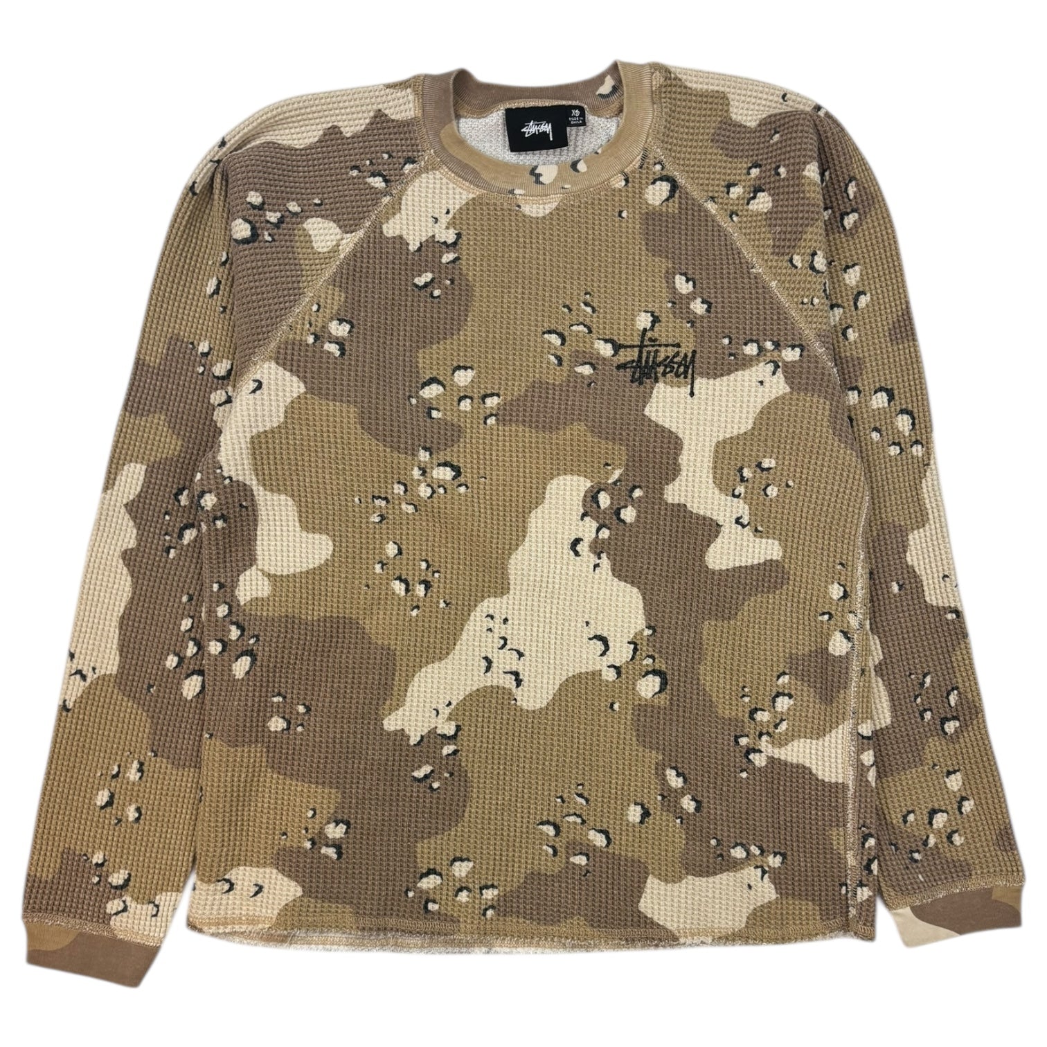 Stussy Raglan Basic Thermal Desert Camo