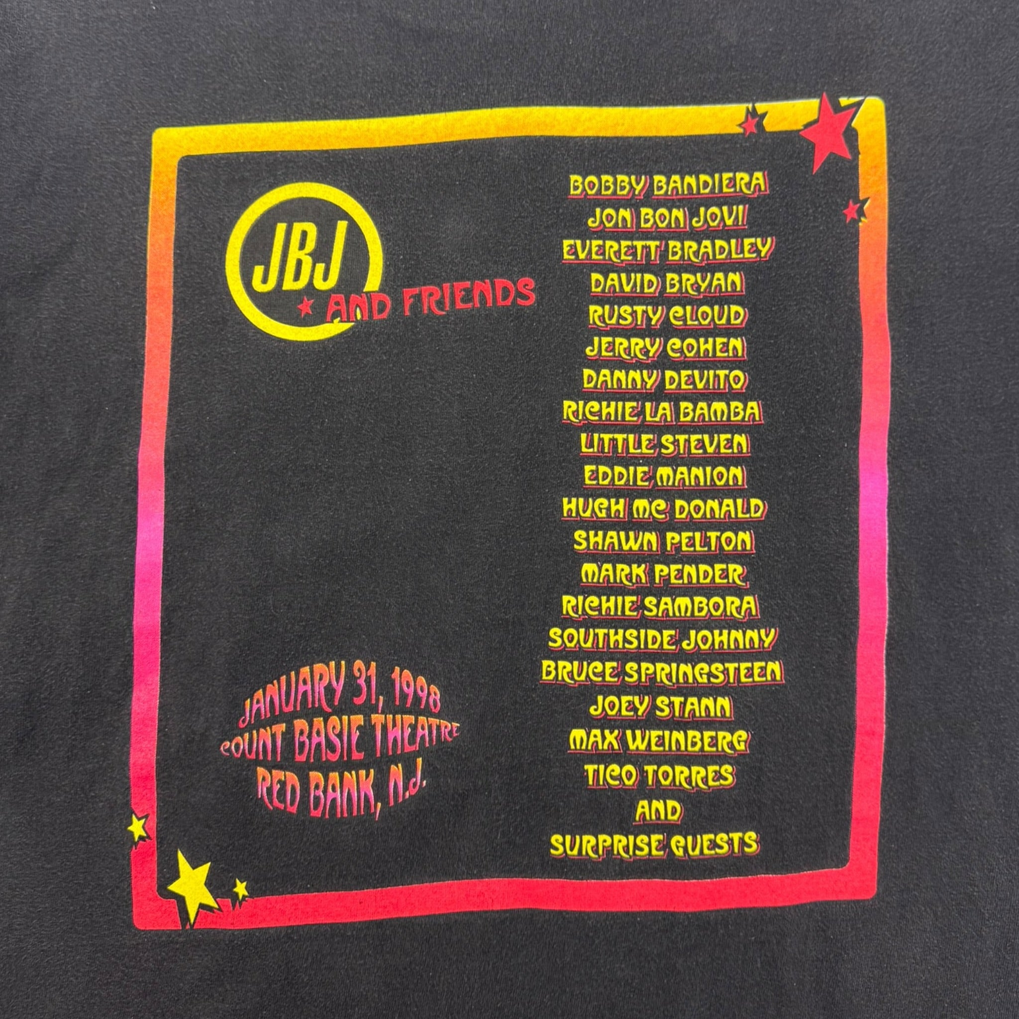 1998 Jon Bon Jovi & Friends Benefit Show T-Shirt