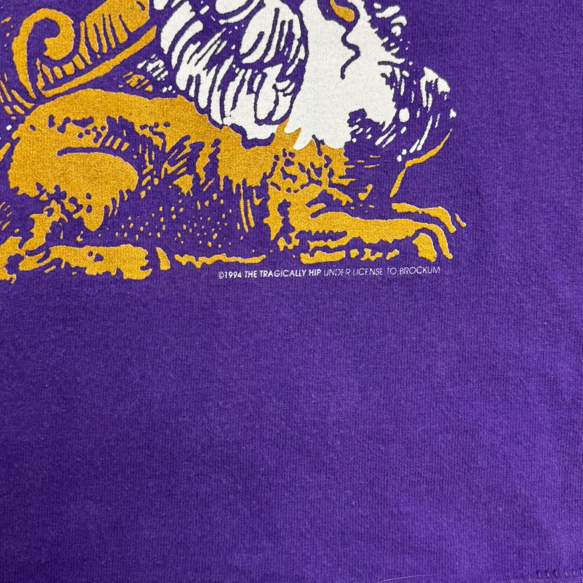 1994 Tragically Hip T-Shirt Purple