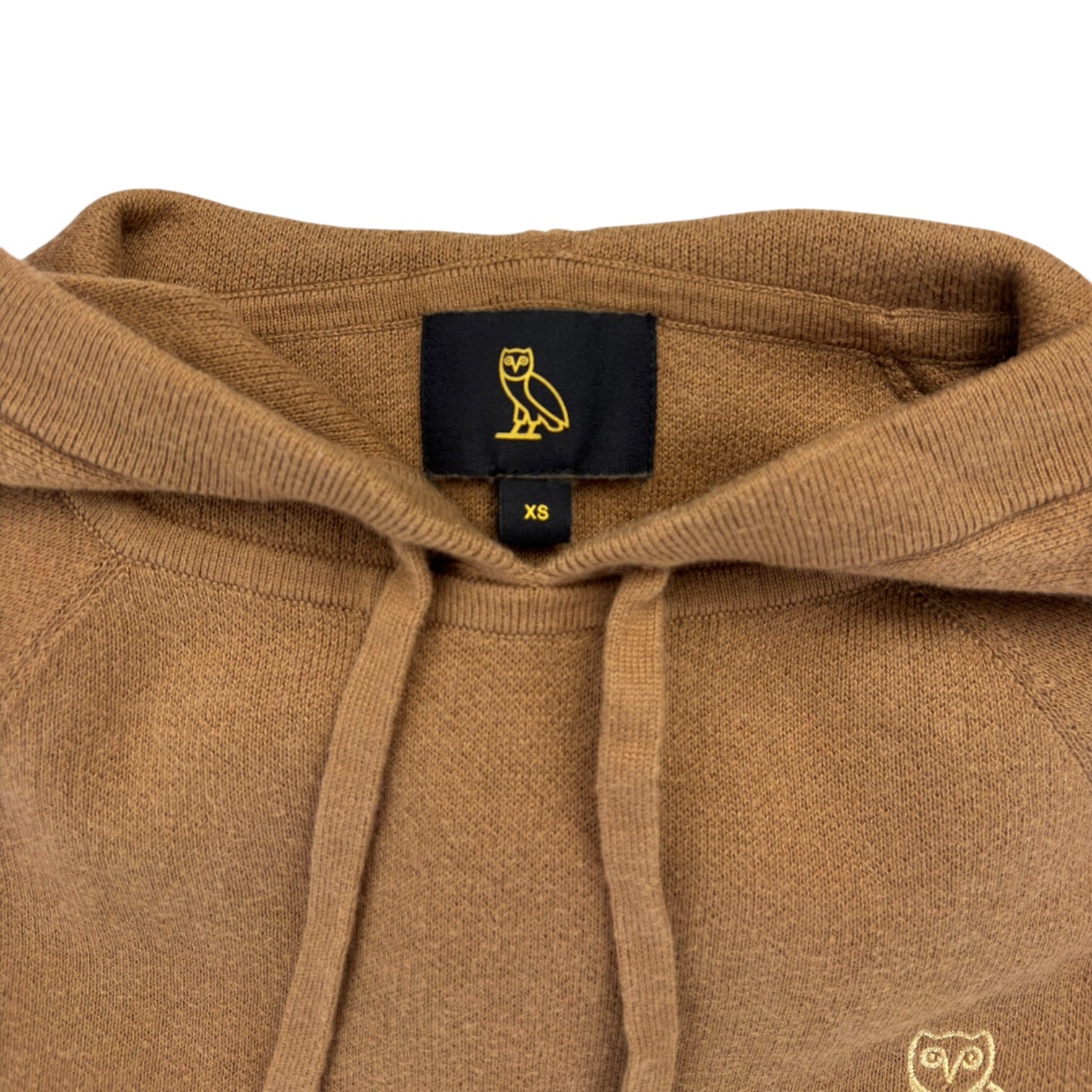 (W) OVO Embroidered Logo Knit Hoodie