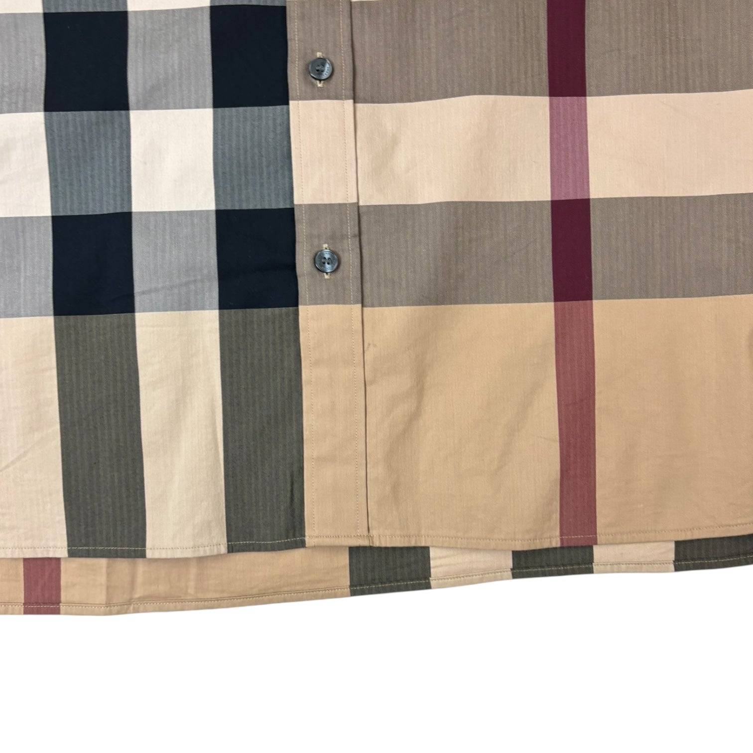Burberry Thornaby Button-Up Shirt Tan