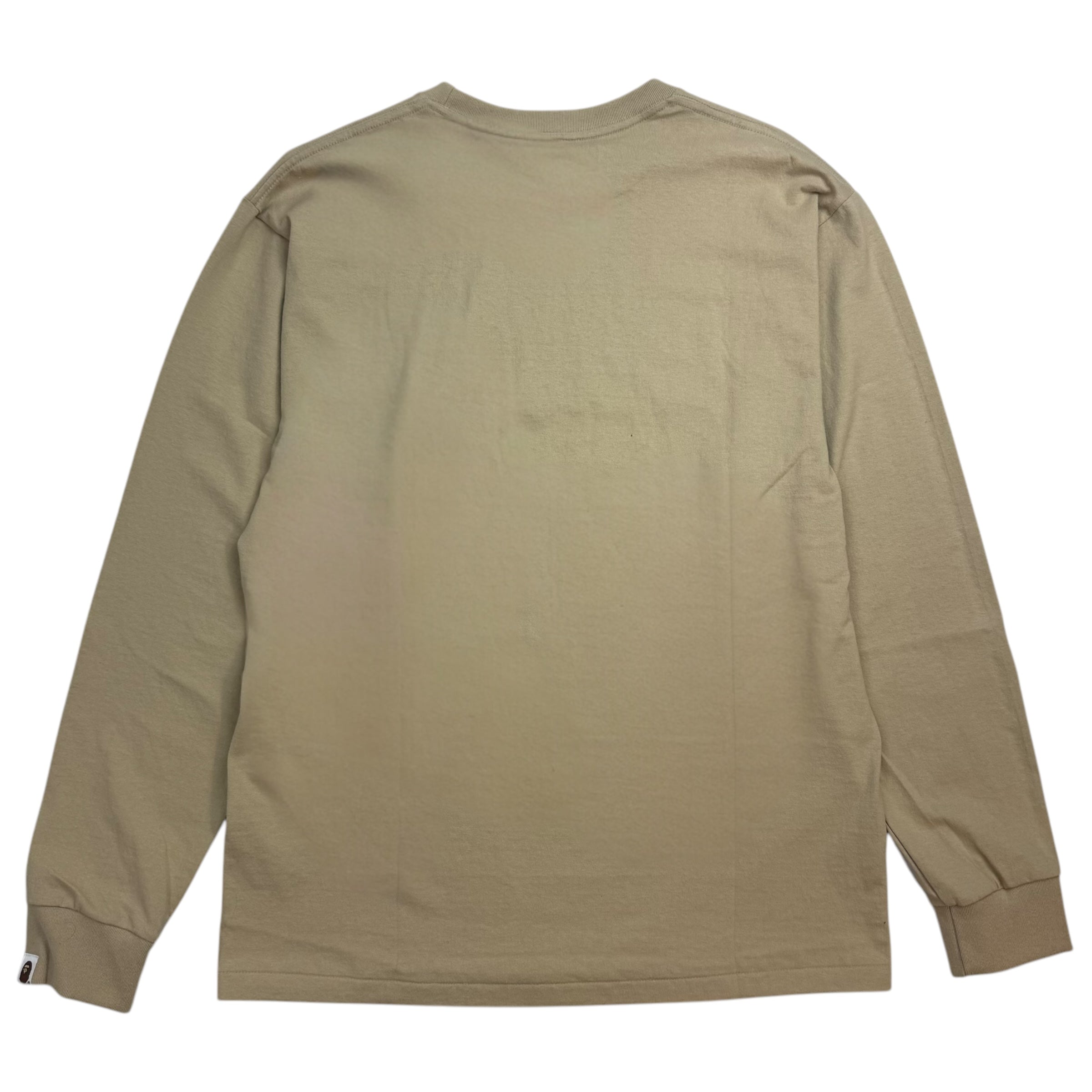 Bape Bee One Point L/S Tee Tan