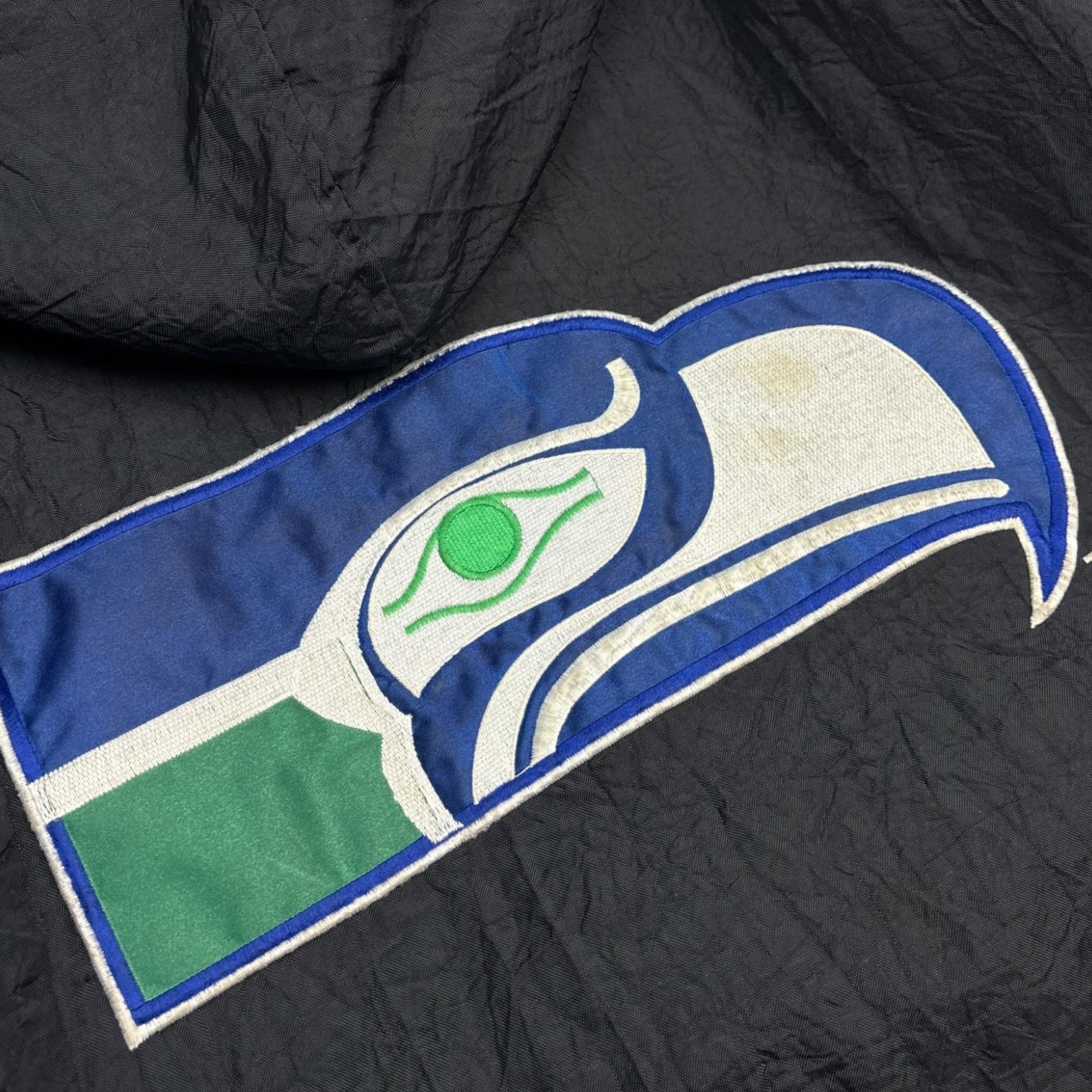 Vintage Seattle Seahawks NFL Quarter Zip Starter Jacket