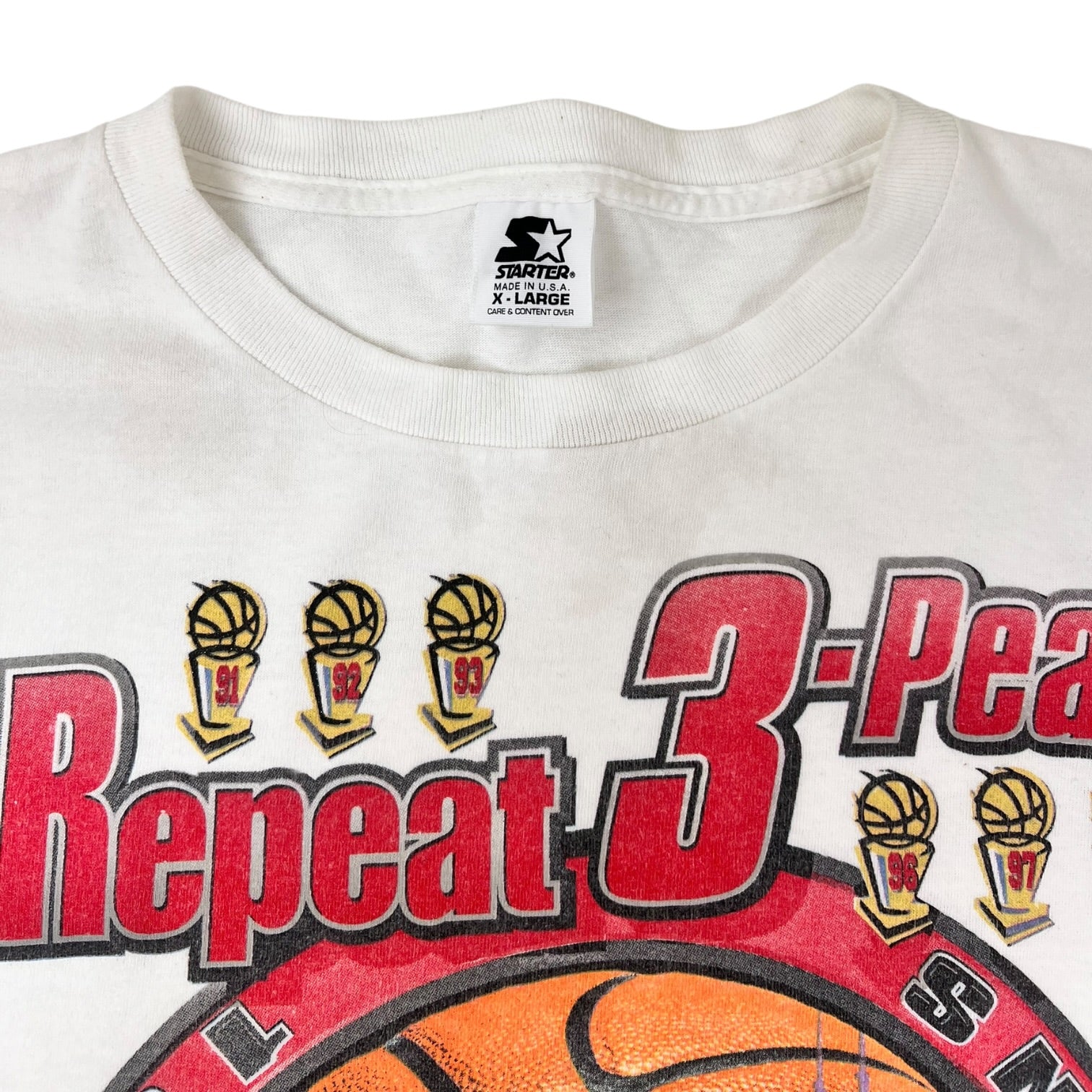 Vintage Chicago Bulls 3-Peat NBA Champions T-Shirt