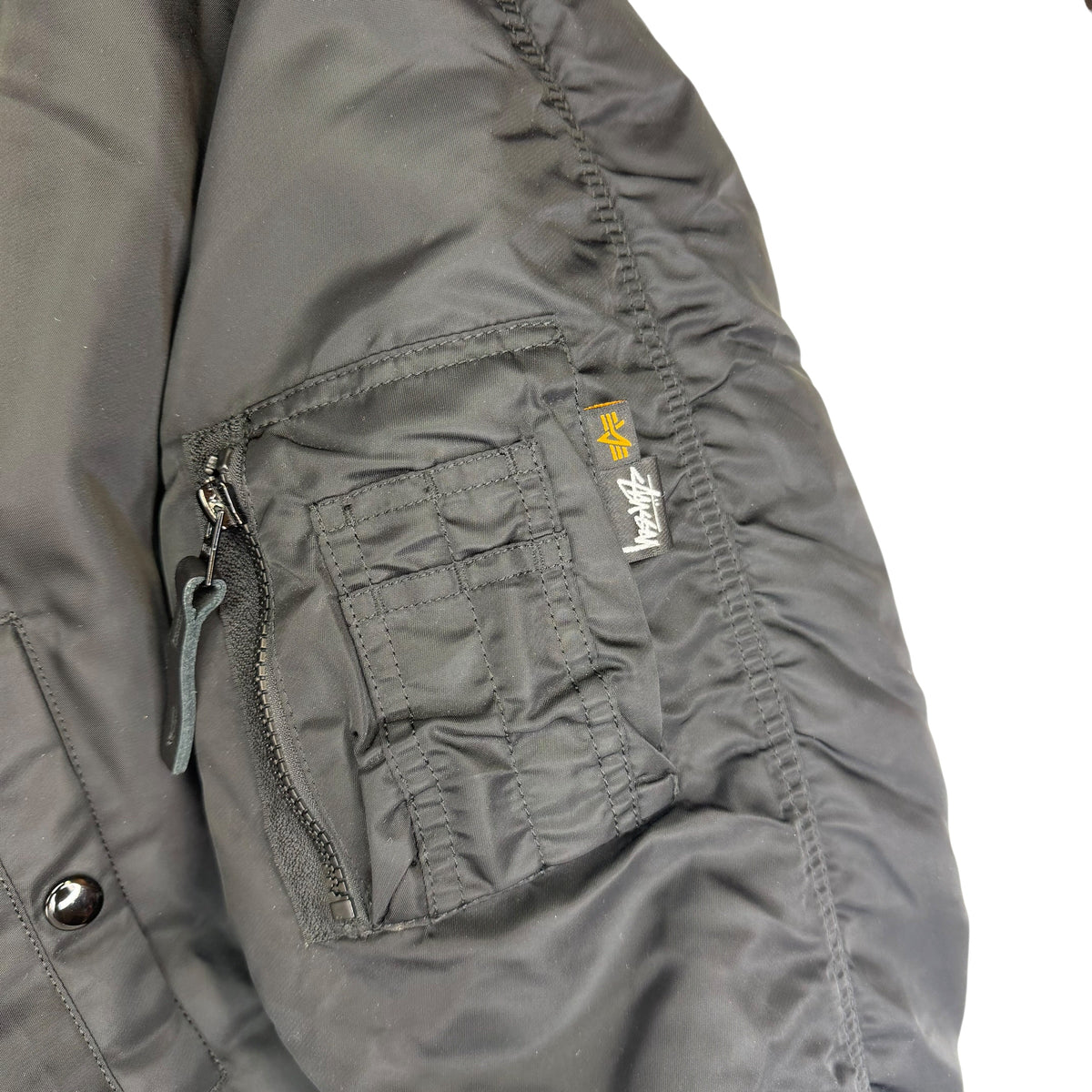 Stussy X Alpha Industries N-2B Short Waist Parka Black
