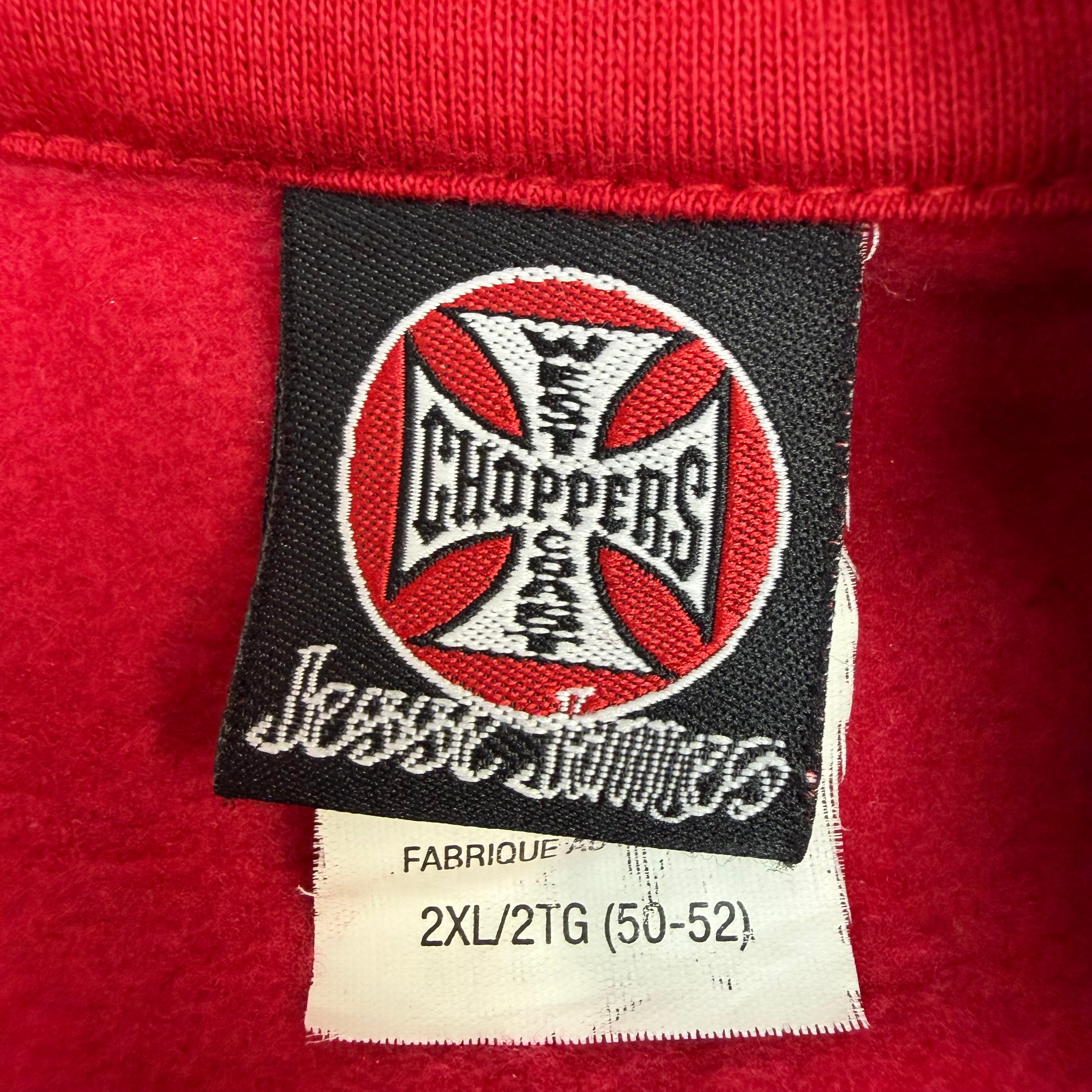 Vintage West Coast Choppers Longbeach Zip Up Red