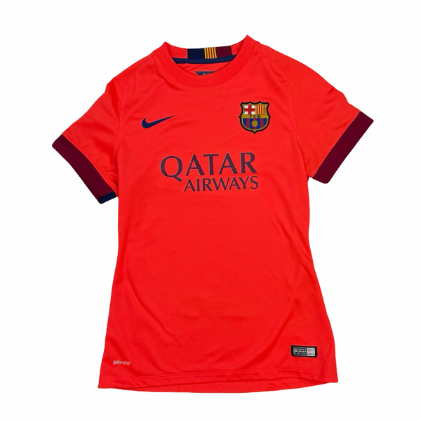 (W) 2014-15 Nike FC Barcelona Away Jersey Orange