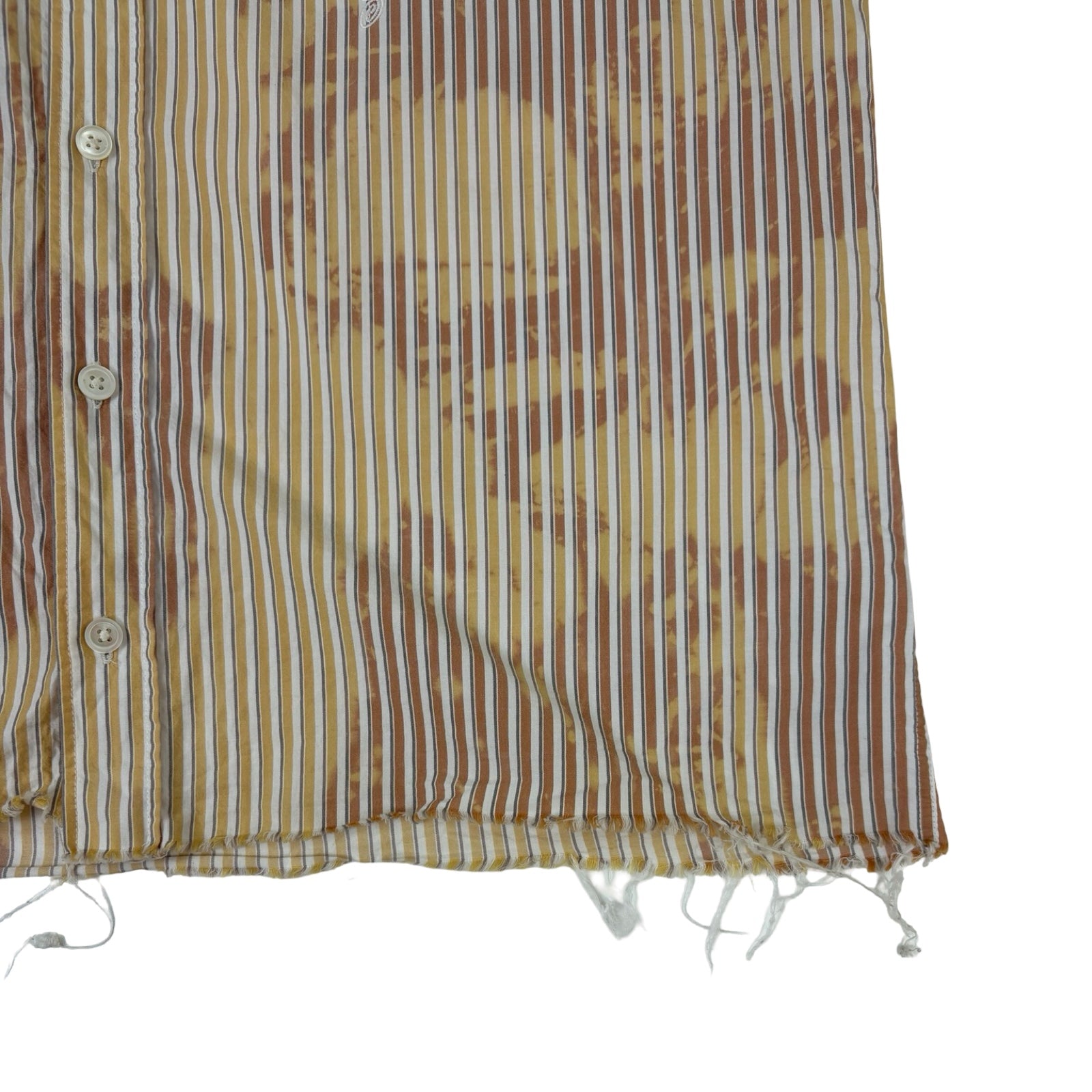 Stüssy Classic Bleached Long Sleeve Shirt Yellow