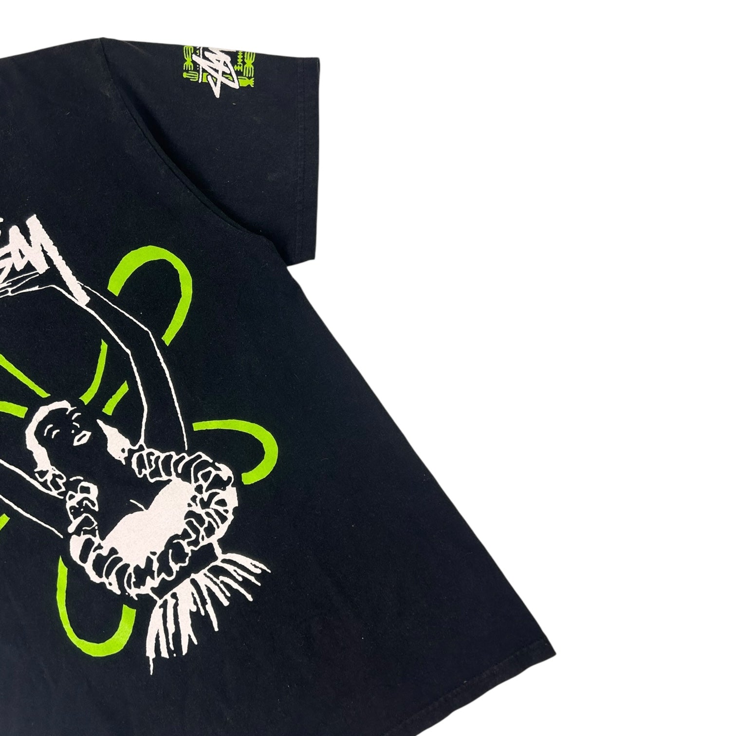 Vintage Stussy Aloha Graphic T-Shirt Black