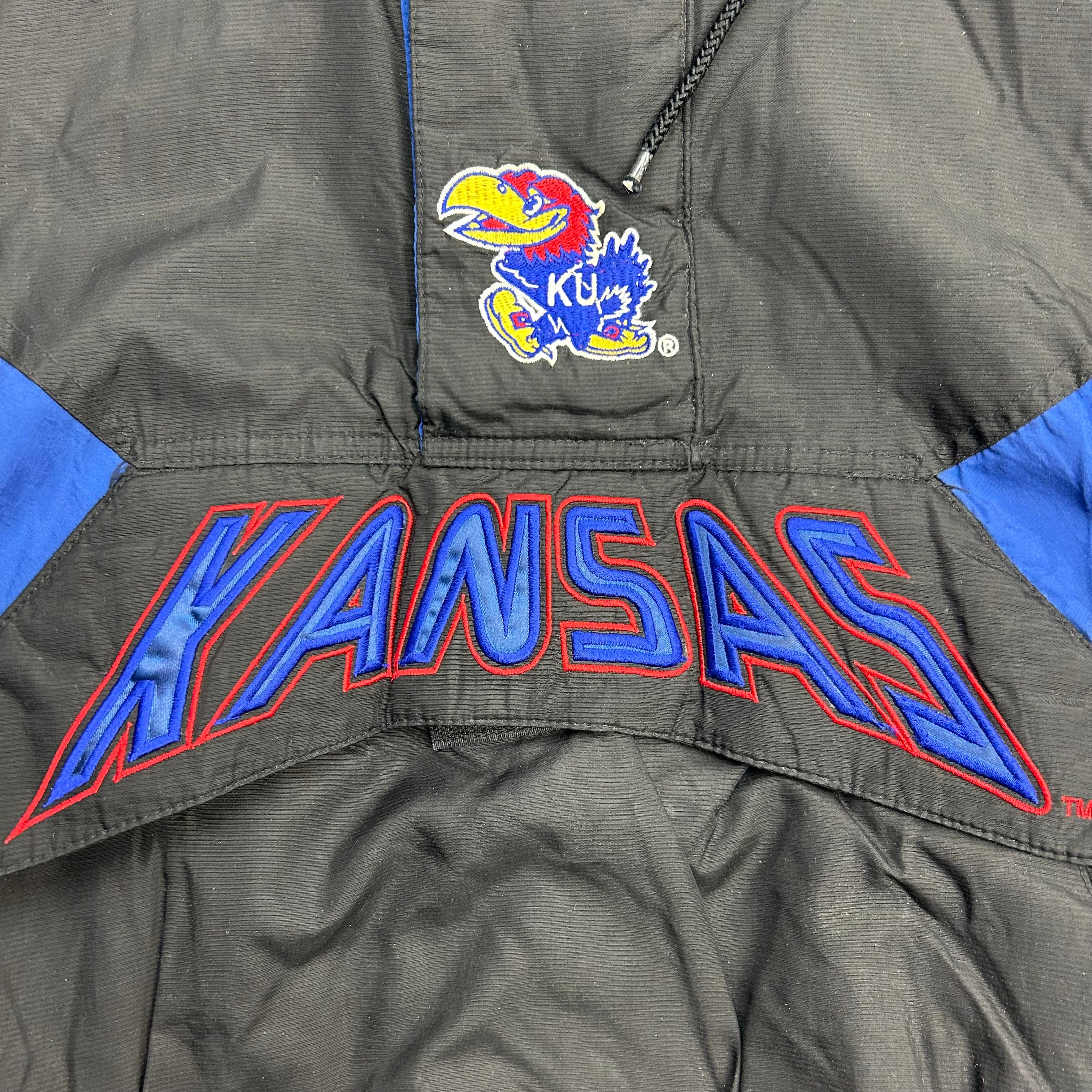 Vintage Starter Kansas University Jay Hawks Quarter Zip