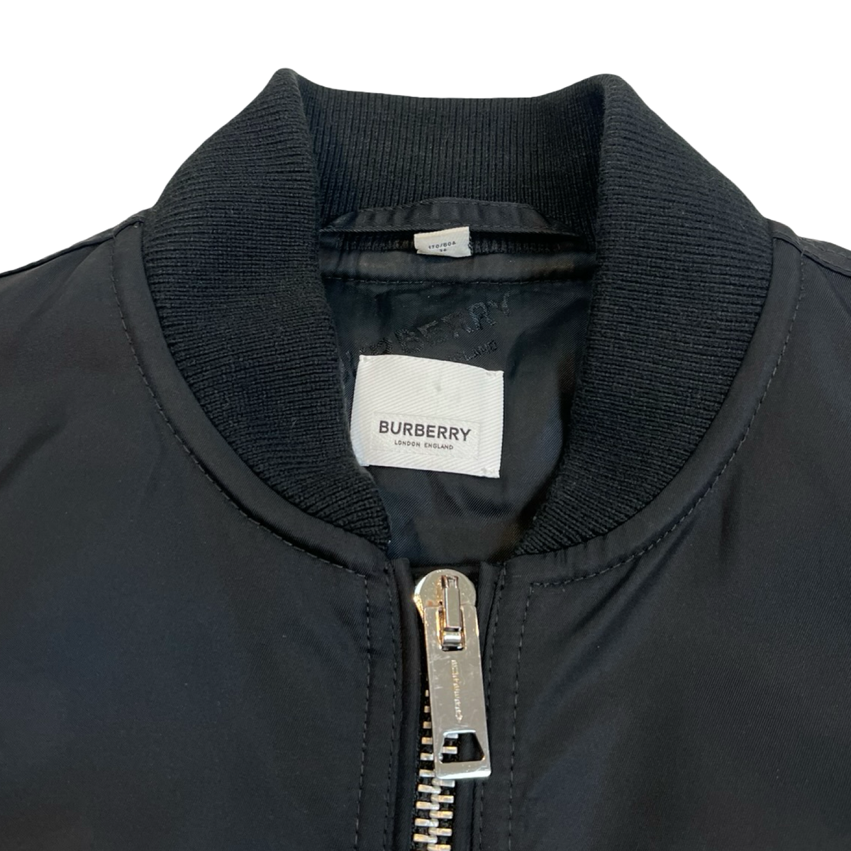 Burberry Embroidered Bomber Jacket Black