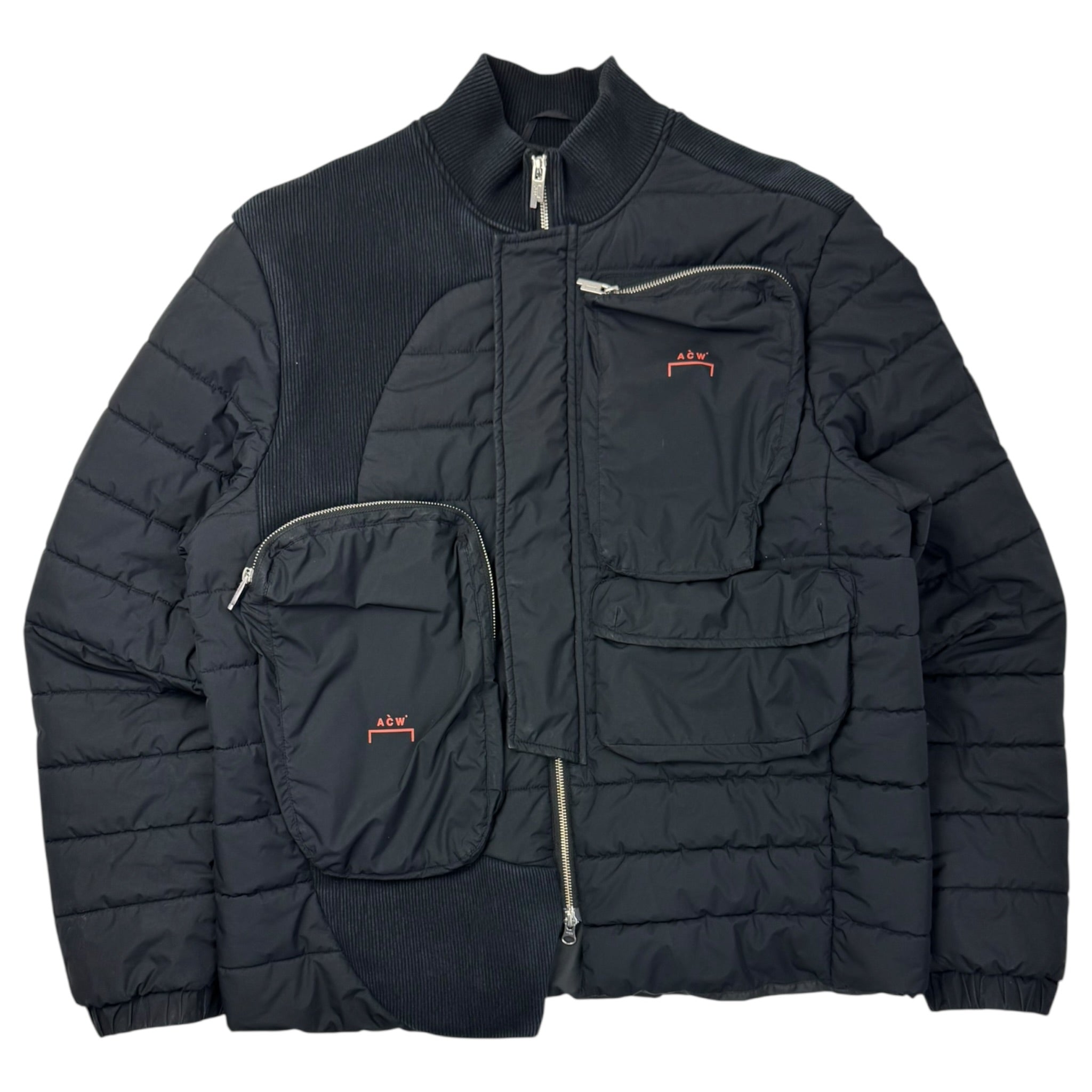 A-COLD-WALL Asymmetric Padded Jacket Black