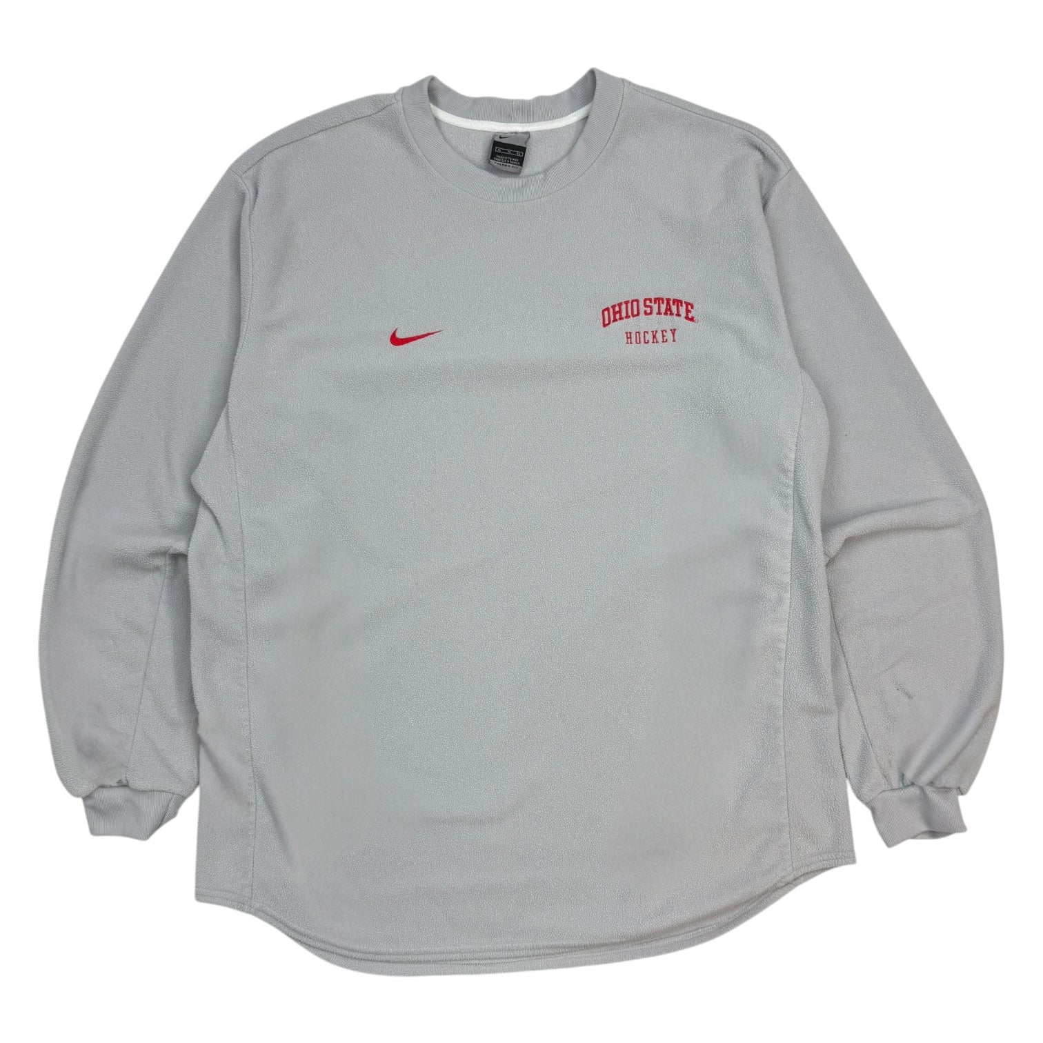 Vintage Nike Ohio State Hockey Therma Fit L/S Shirt Grey