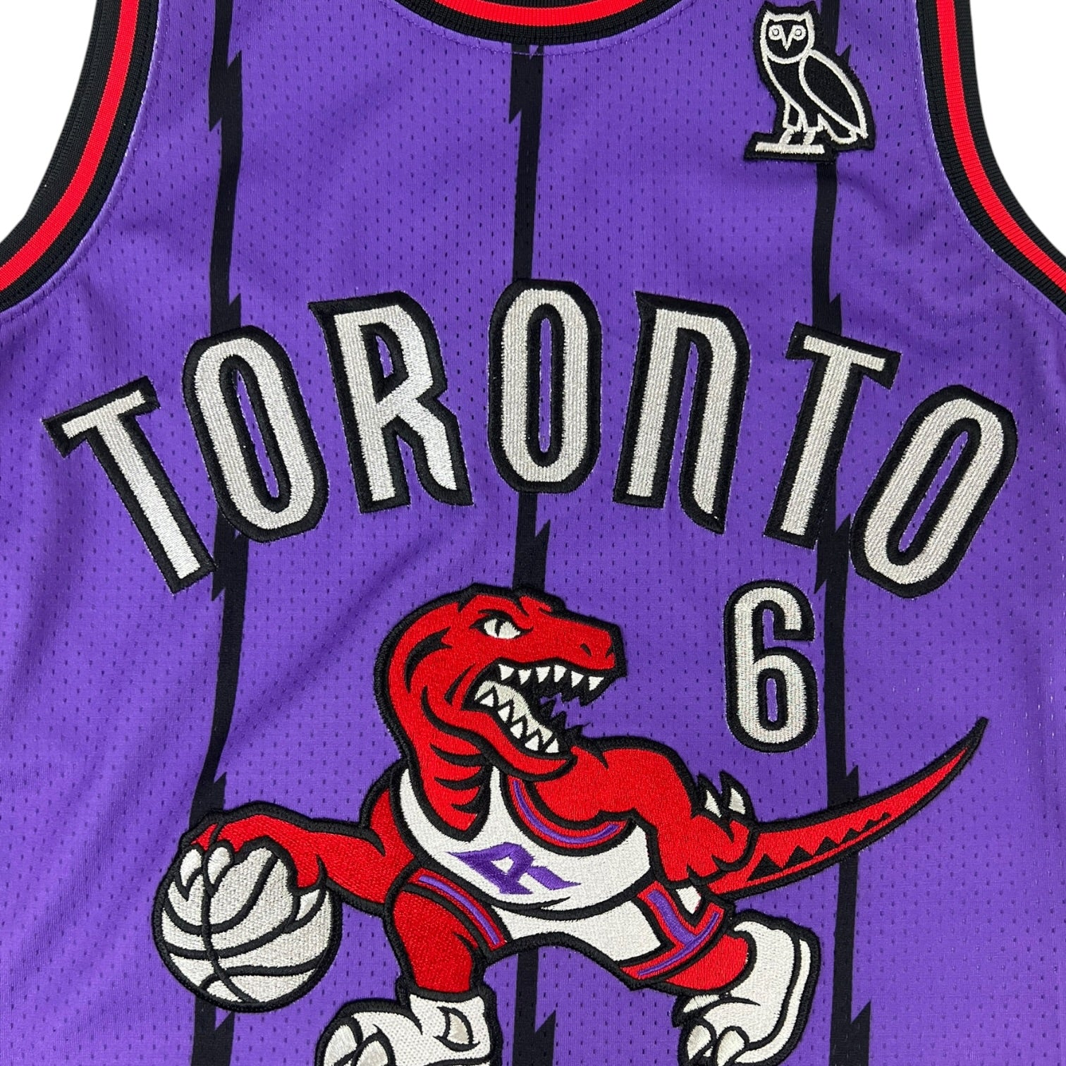 OVO x Mitchell & Ness Toronto Raptors Hardwood Classic Swingman Jersey Purple