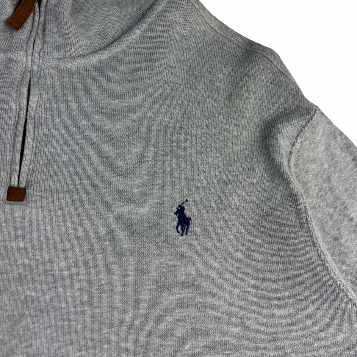 Vintage Polo Ralph Lauren Quarter Zip Sweater Grey