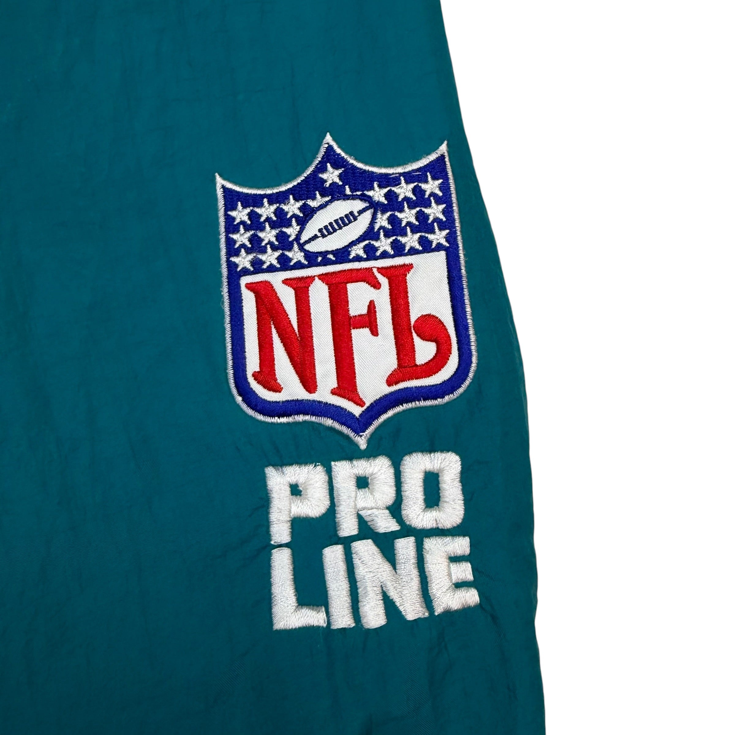 Vintage Miami Dolphins NFL Pro Line Embroidered Windbreaker Teal/Orange