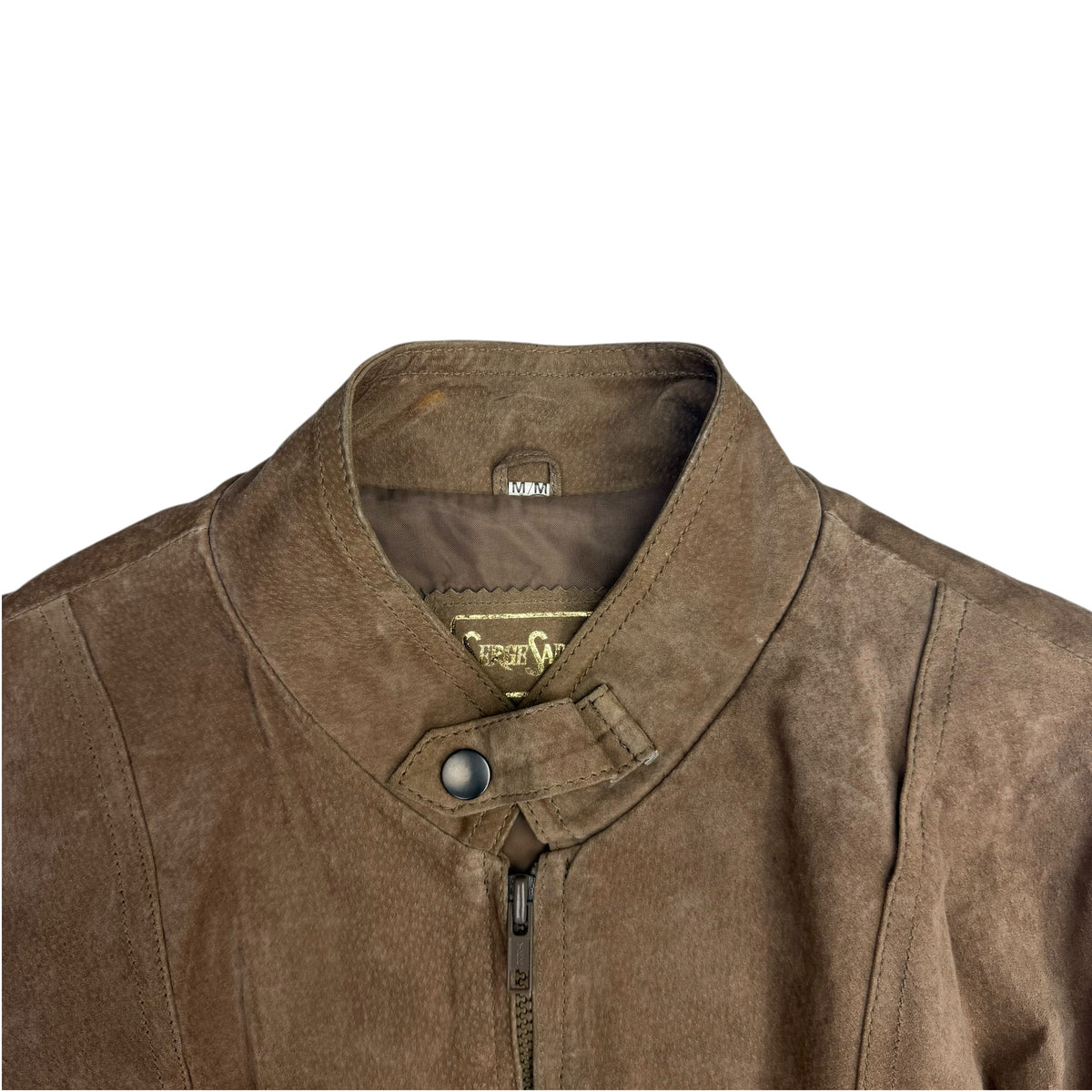 Vintage Serge Saint Yves Suede Jacket Brown