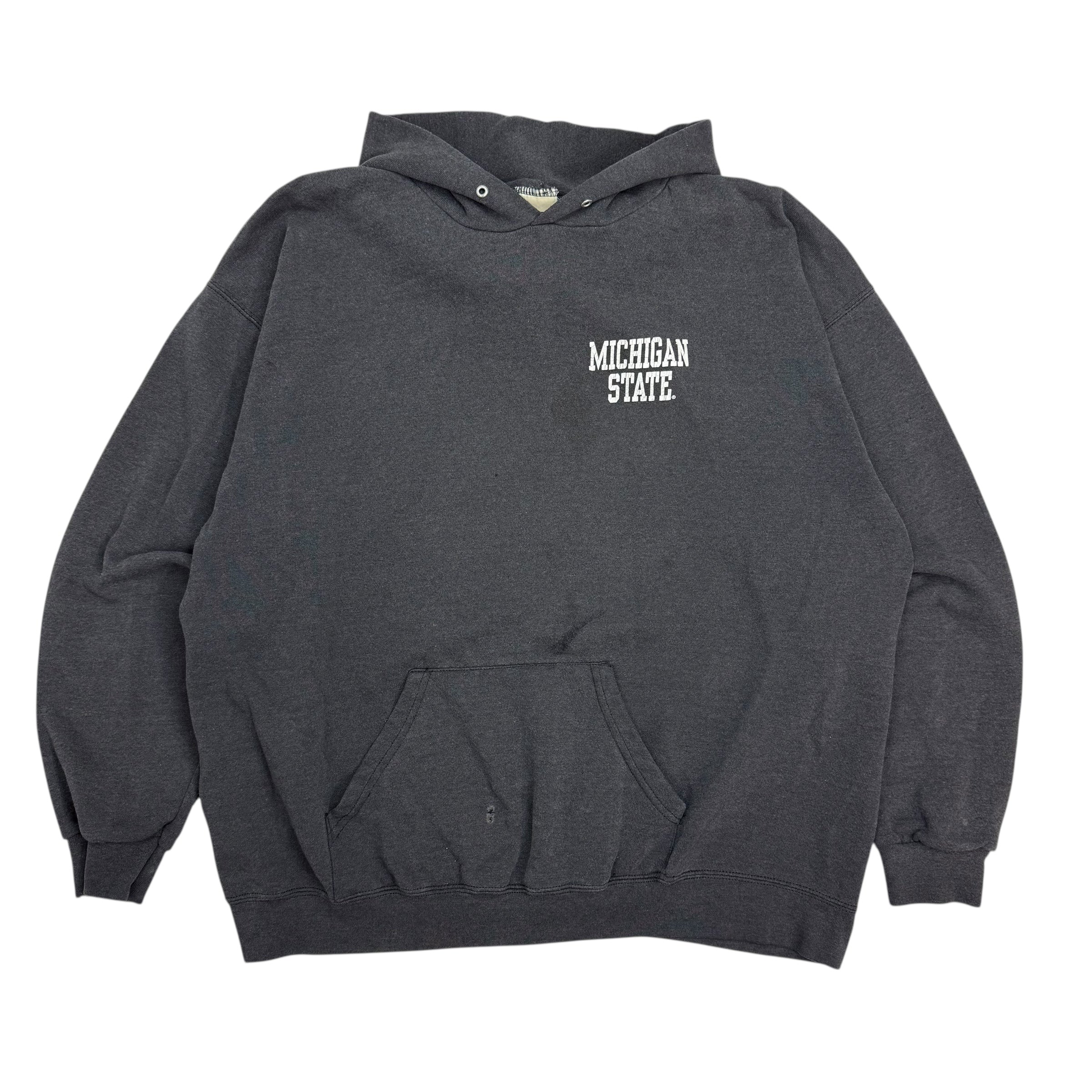 Vintage Lee Michigan State Hoodie Black