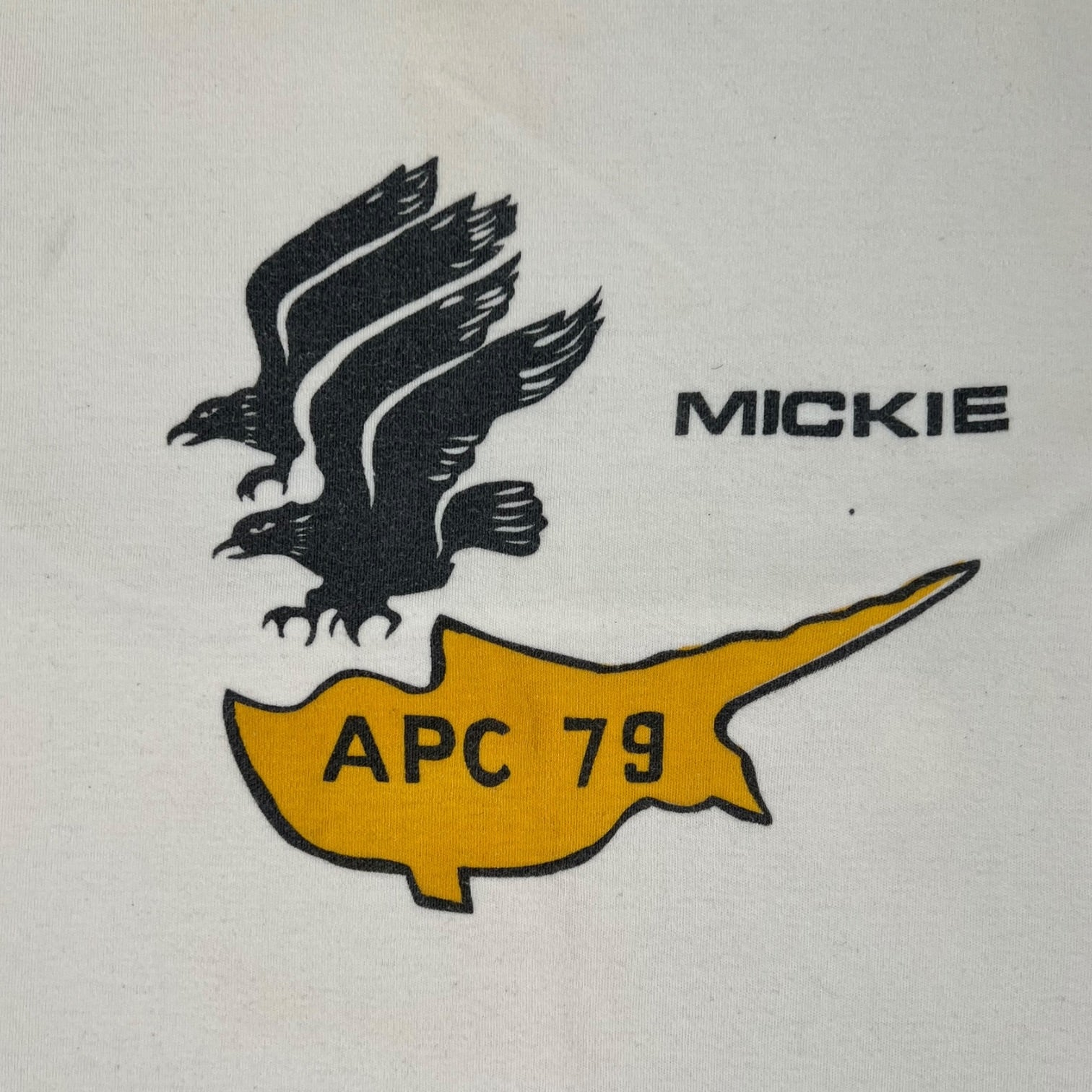 Vintage “Mickie APC 79” Graphic T-Shirt White