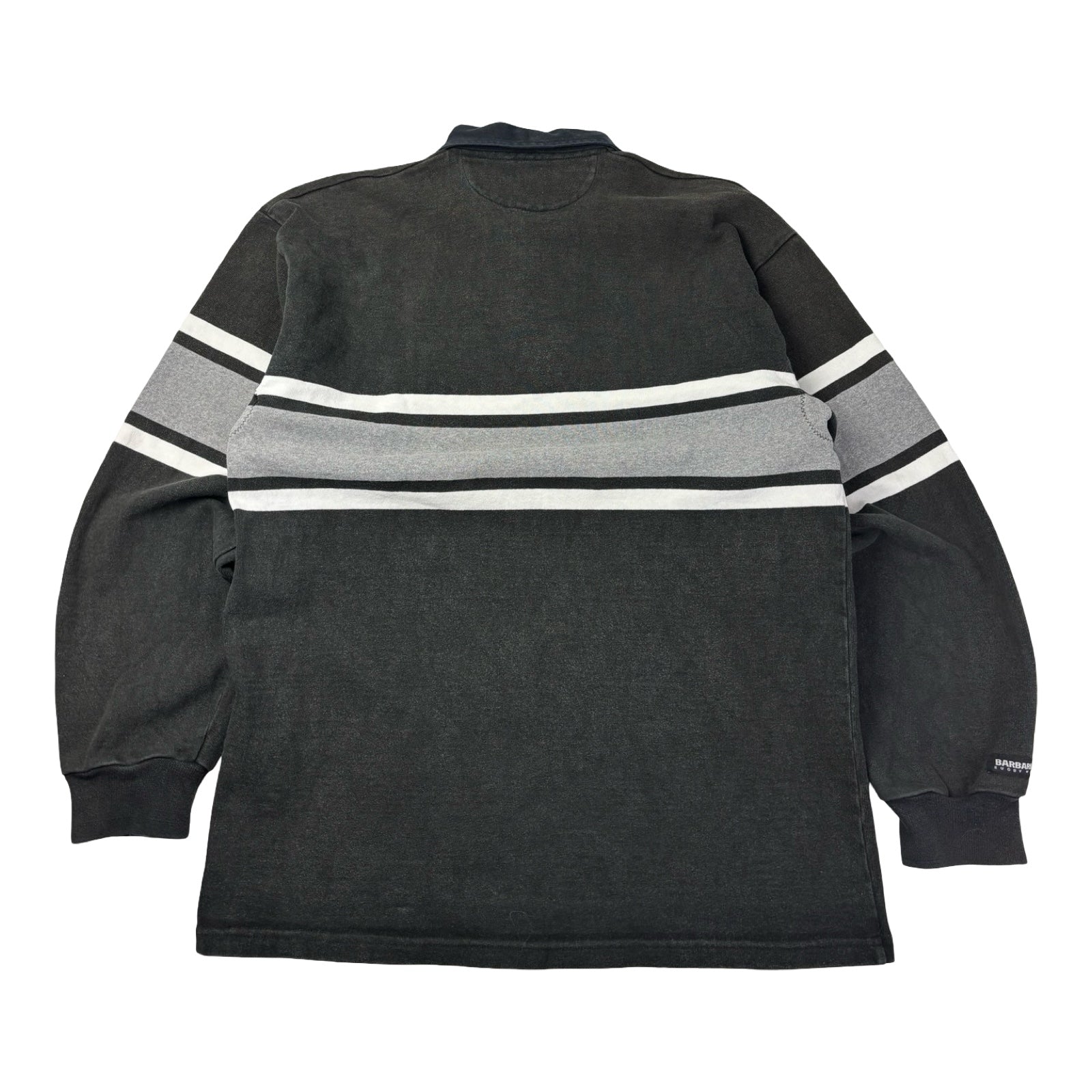 Vintage Barbarian Rugby Wear New Zealand Polo Grey