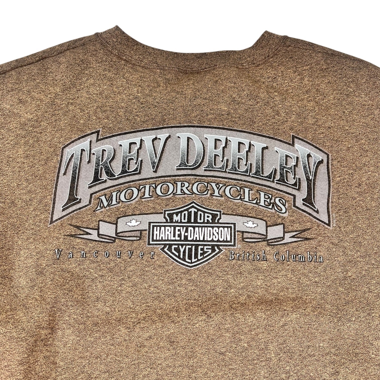 Harley-Davidson Trev Deeley Motorcycles Vancouver Crewneck Brown