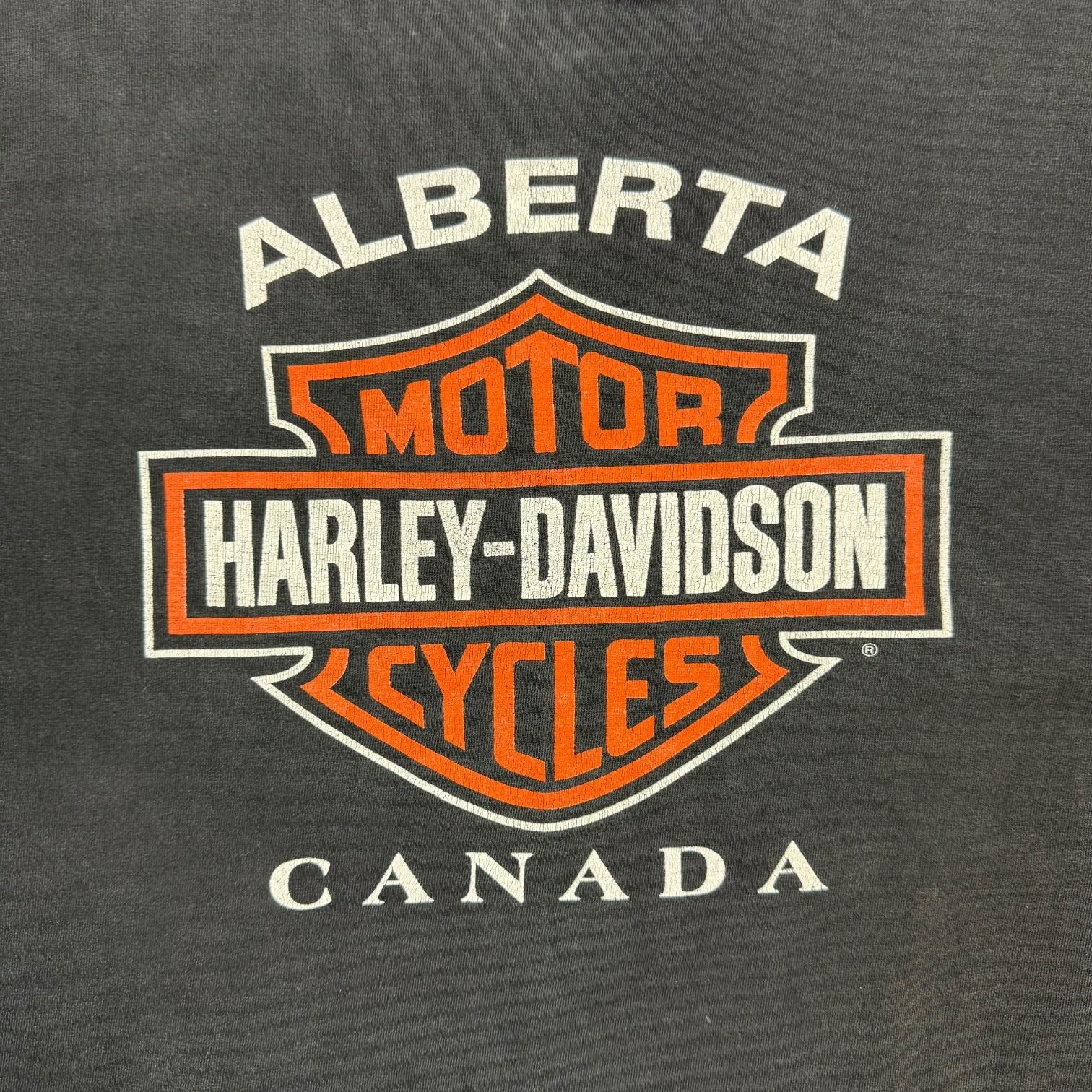 Vintage Harley Davidson Of Alberta L/S Tee Black
