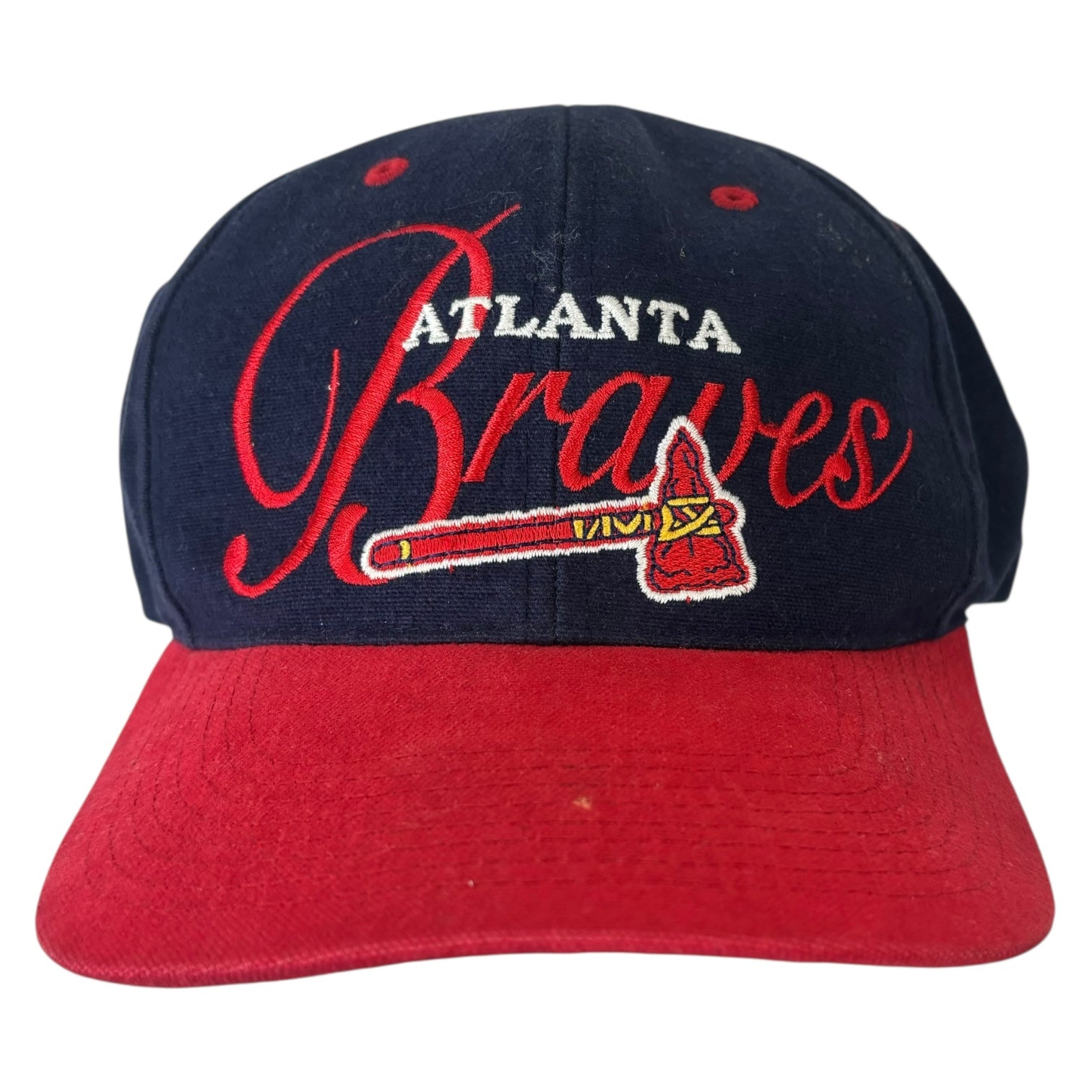 Vintage Atlanta Braves StrapBack Hat Navy