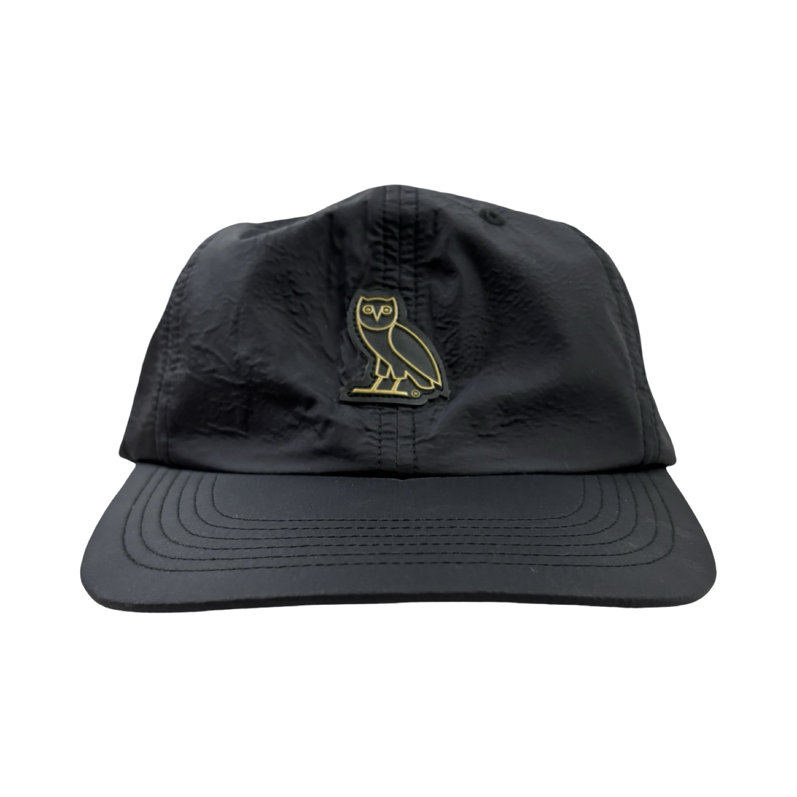 OVO Owl Nylon StrapBack Hat Black