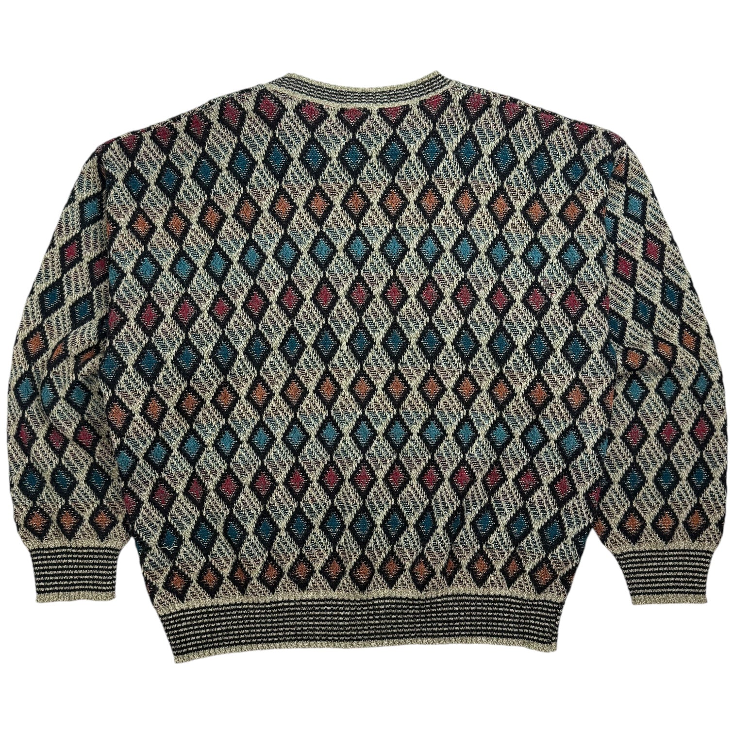 Vintage Diamond Knit Multicolour Sweater