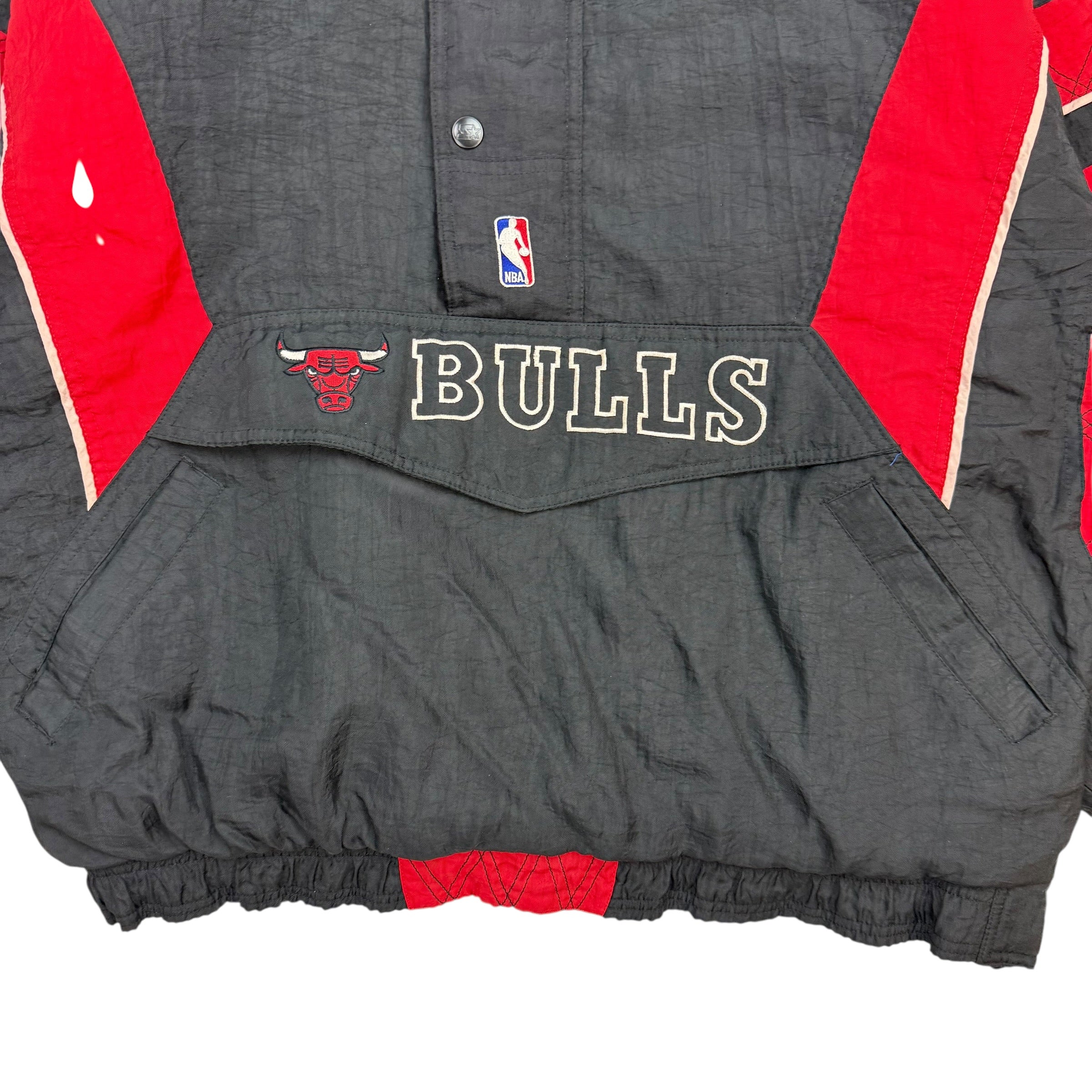 Vintage Starter Chicago Bulls Anorak Jacket Black/Red