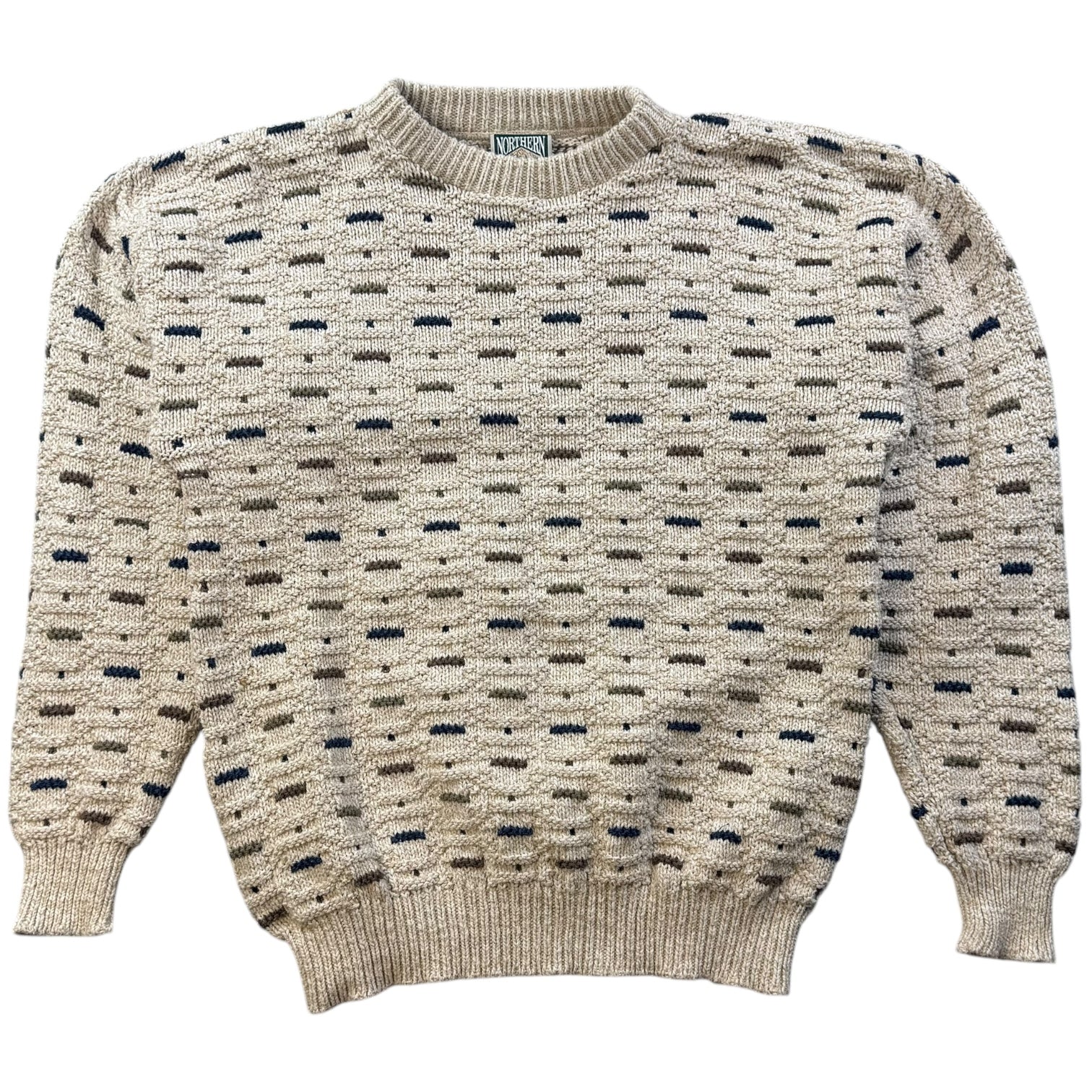 Vintage Northern Elements Knit Sweater White