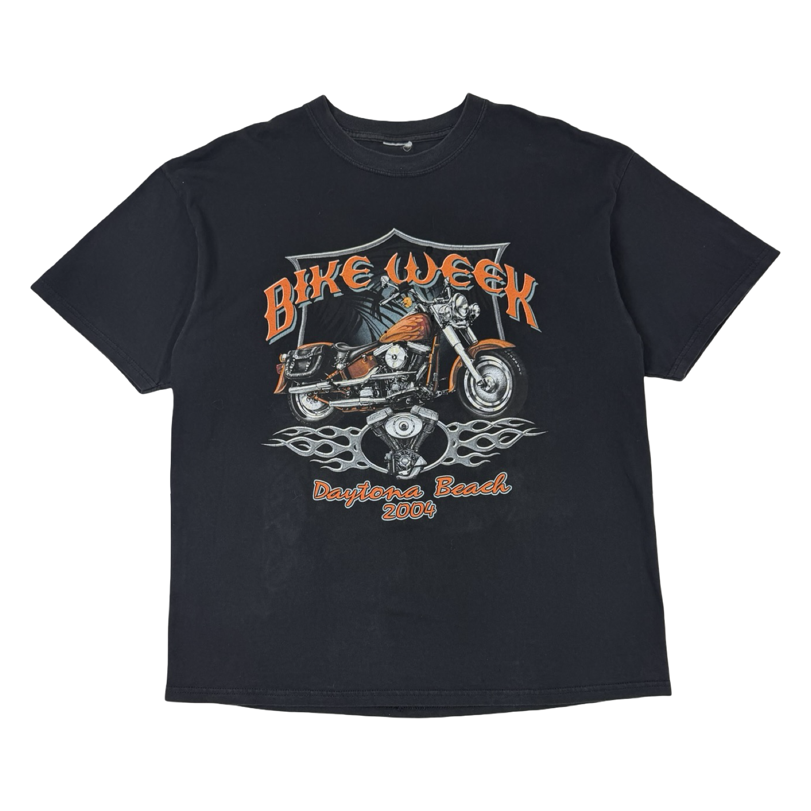 Vintage Daytona Beach Bike Week 2004 T-Shirt Black