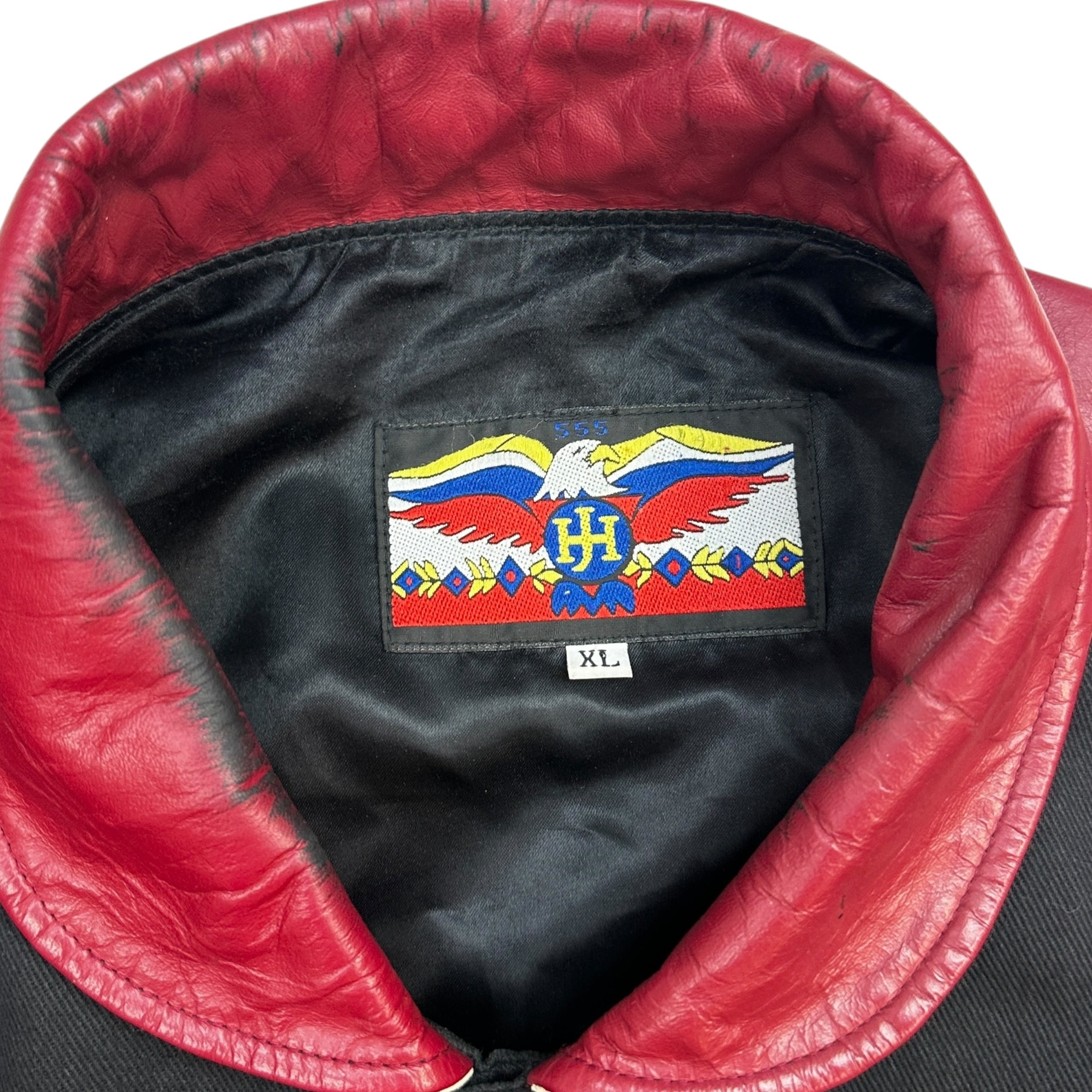 Vintage Jeff Hamilton Phoenix Coyotes Leather Varsity Jacket
