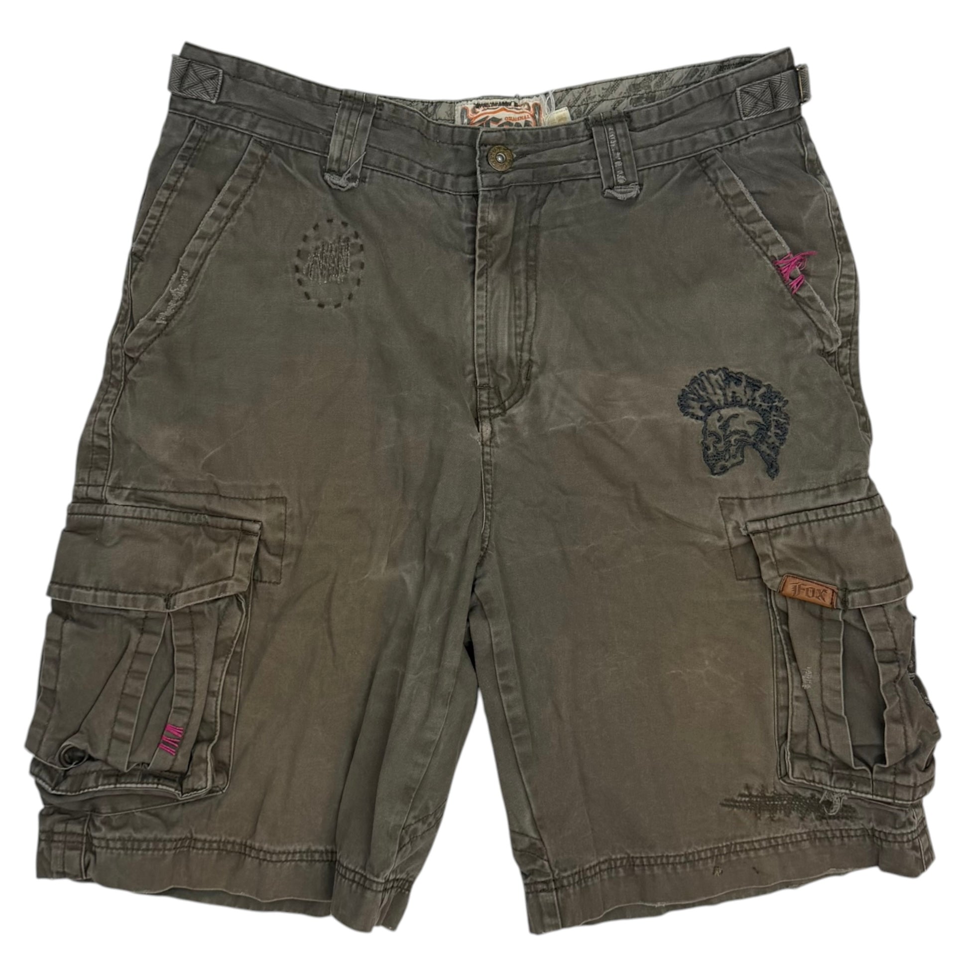 Vintage Fox Racing Deluxe Cargo Shorts Green