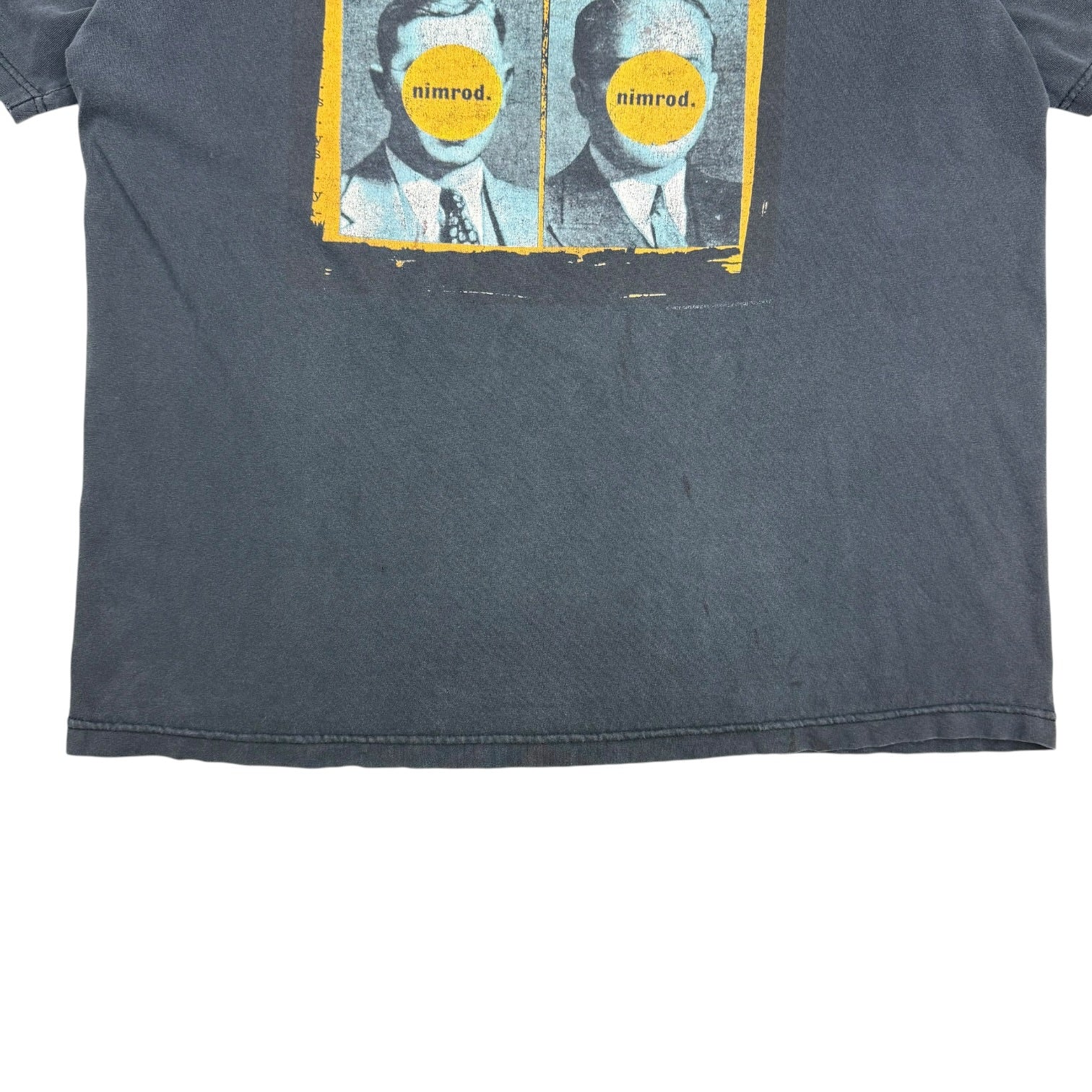 1997 Green Day Nimrod Album Cover Tee Faded Black