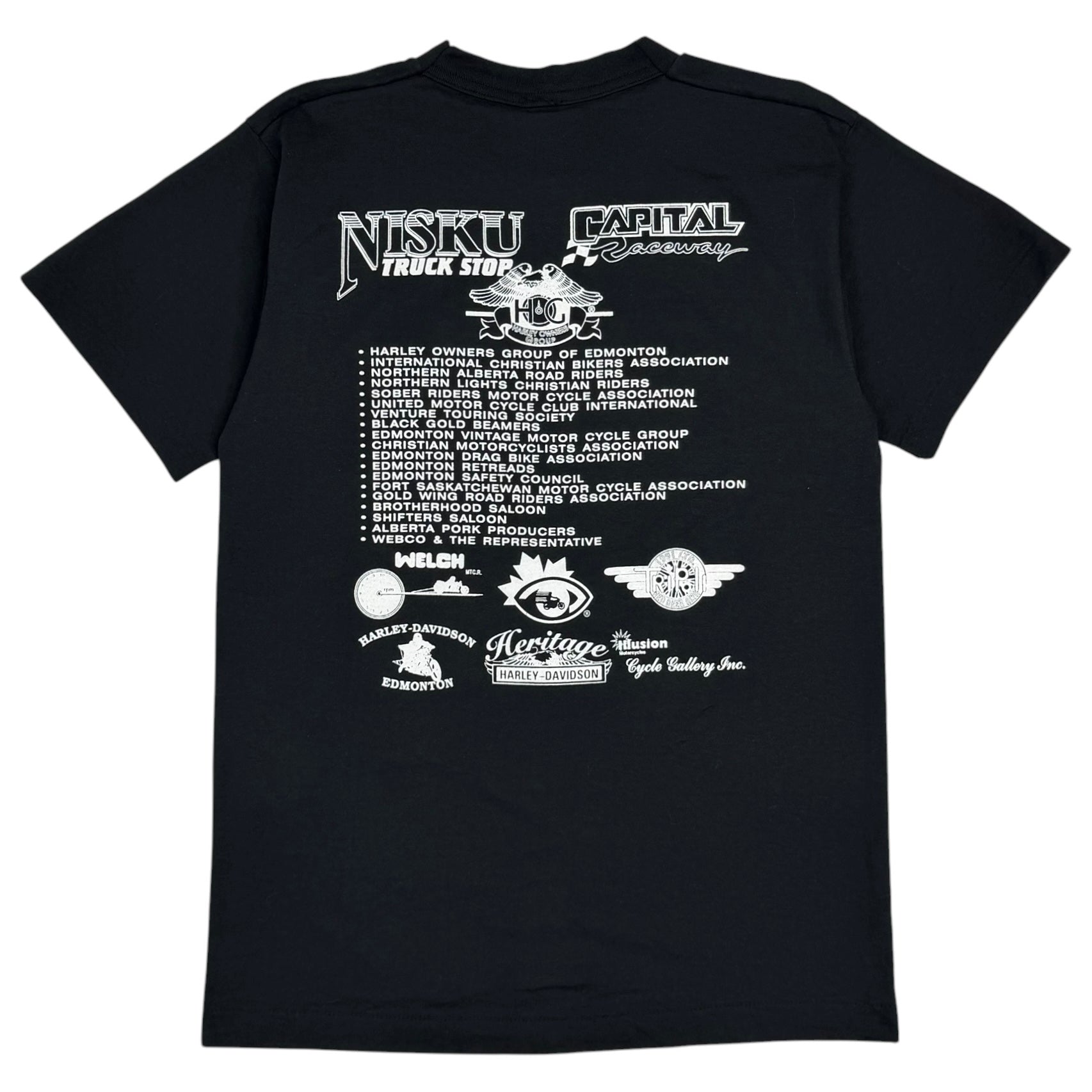 Vintage Alberta Gypsy Run Rider Tee Black