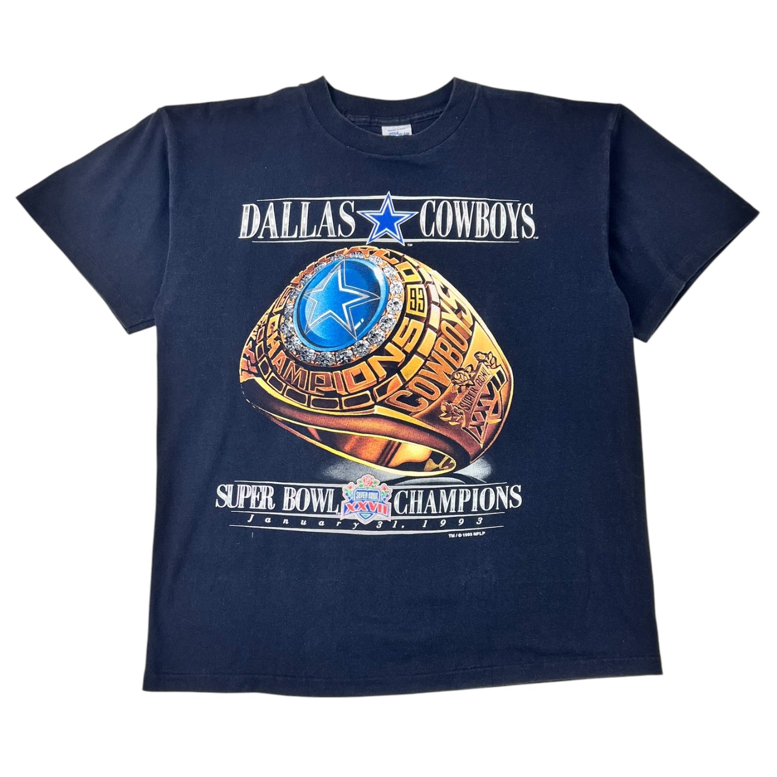 Vintage 1993 Dallas Cowboys Super Bowl Champions T-Shirt Salem Sportswear