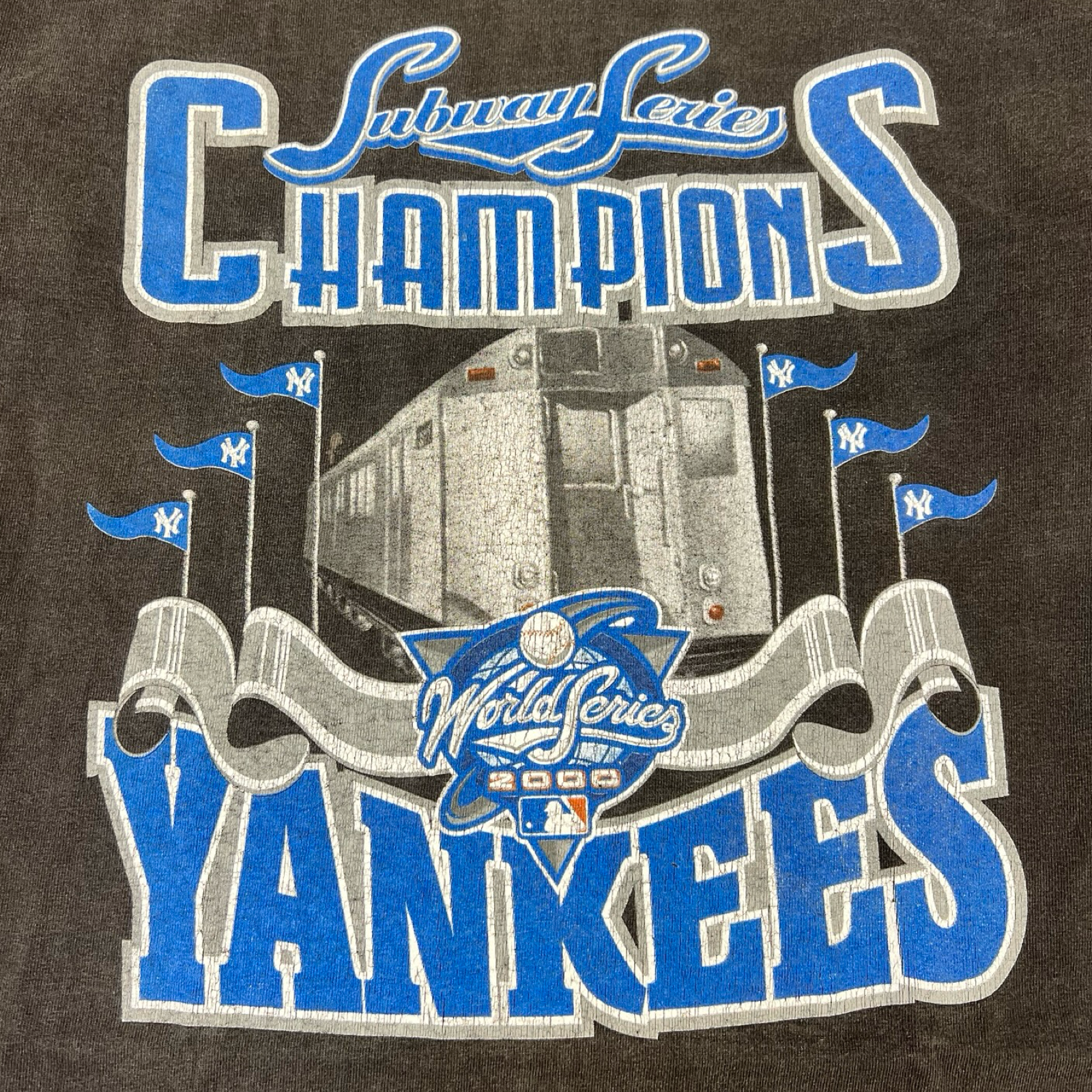 Vintage MLB New York Yankees Subway Series World Series Champions Long Sleeve T-Shirt