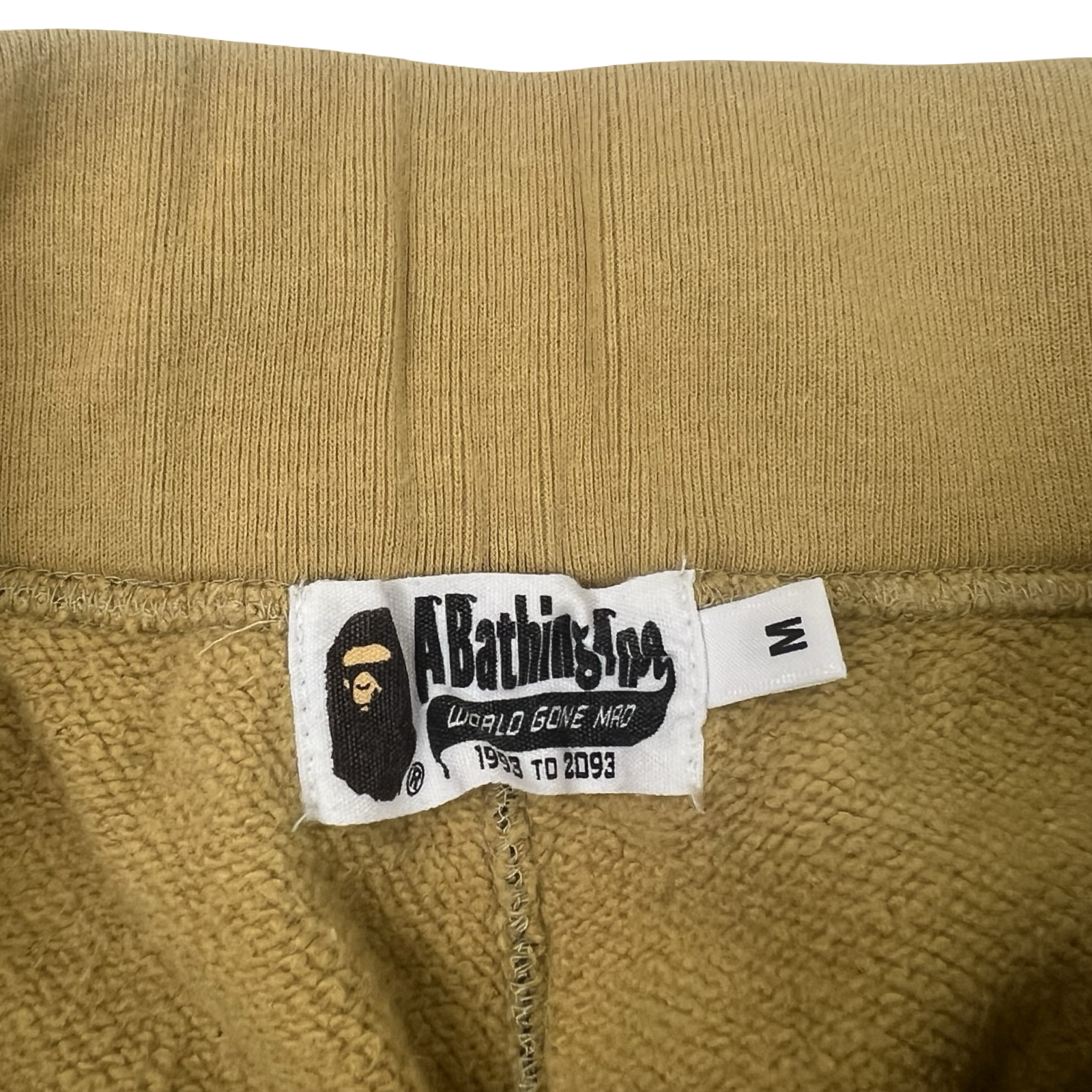 A Bathing Ape BAPE 1st Camo Shark Cotton Sweatpants Yellow