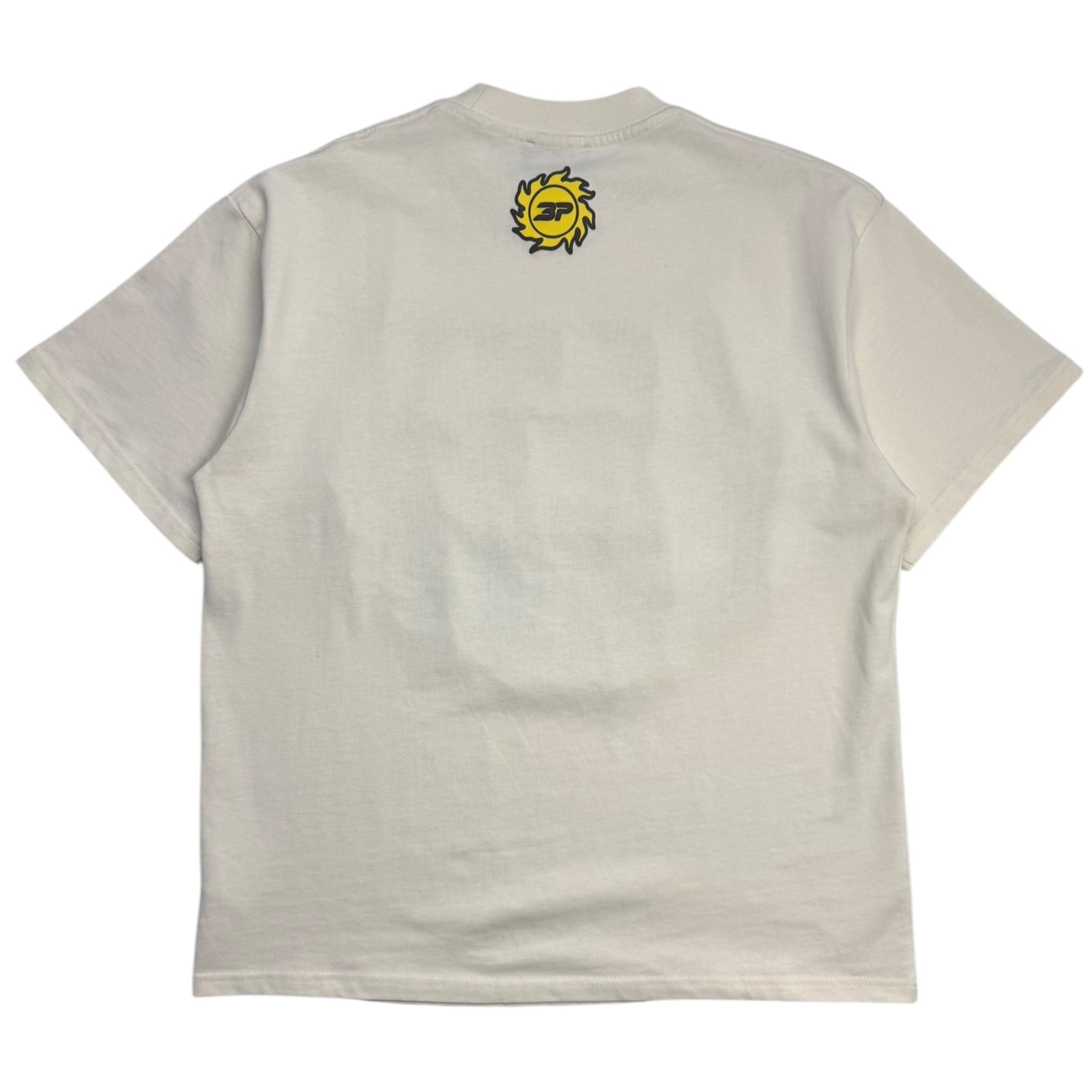 Broken Planet Foot On The Gas Tee Vanilla White