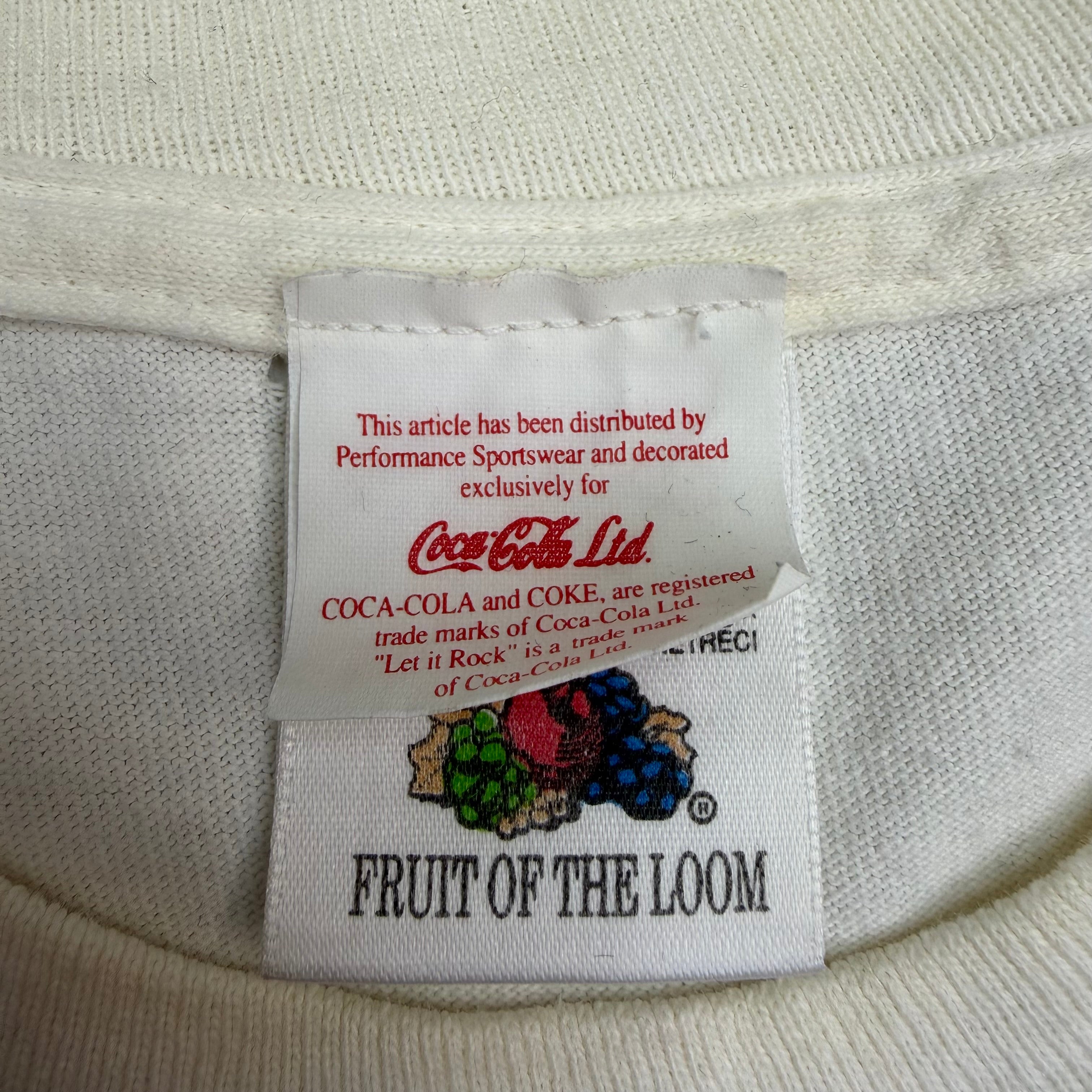 Vintage Bryan Adams Coca Cola “Waking Up The Nation” Tee White