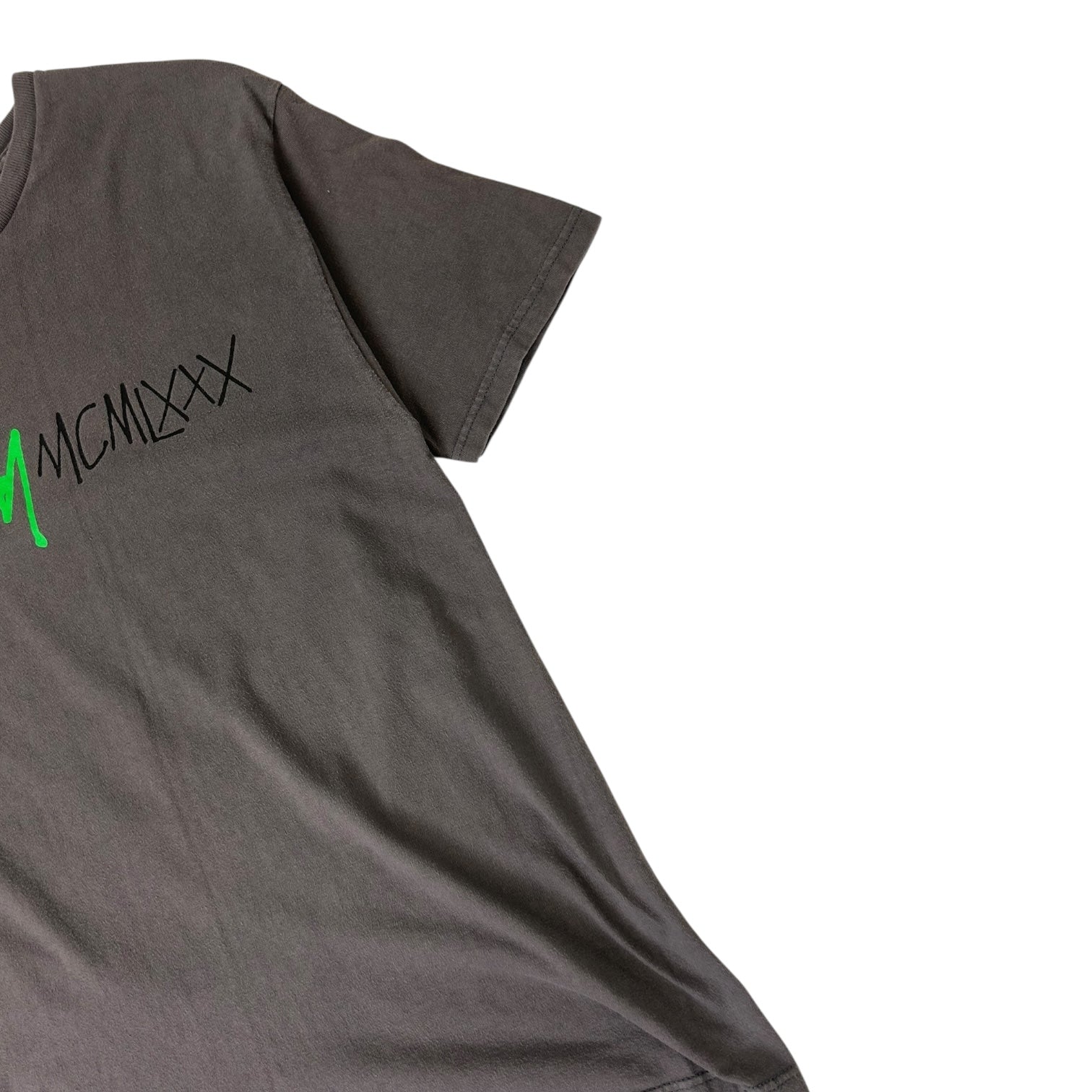 Vintage Y2K Stussy MCMLXXX T-Shirt Grey