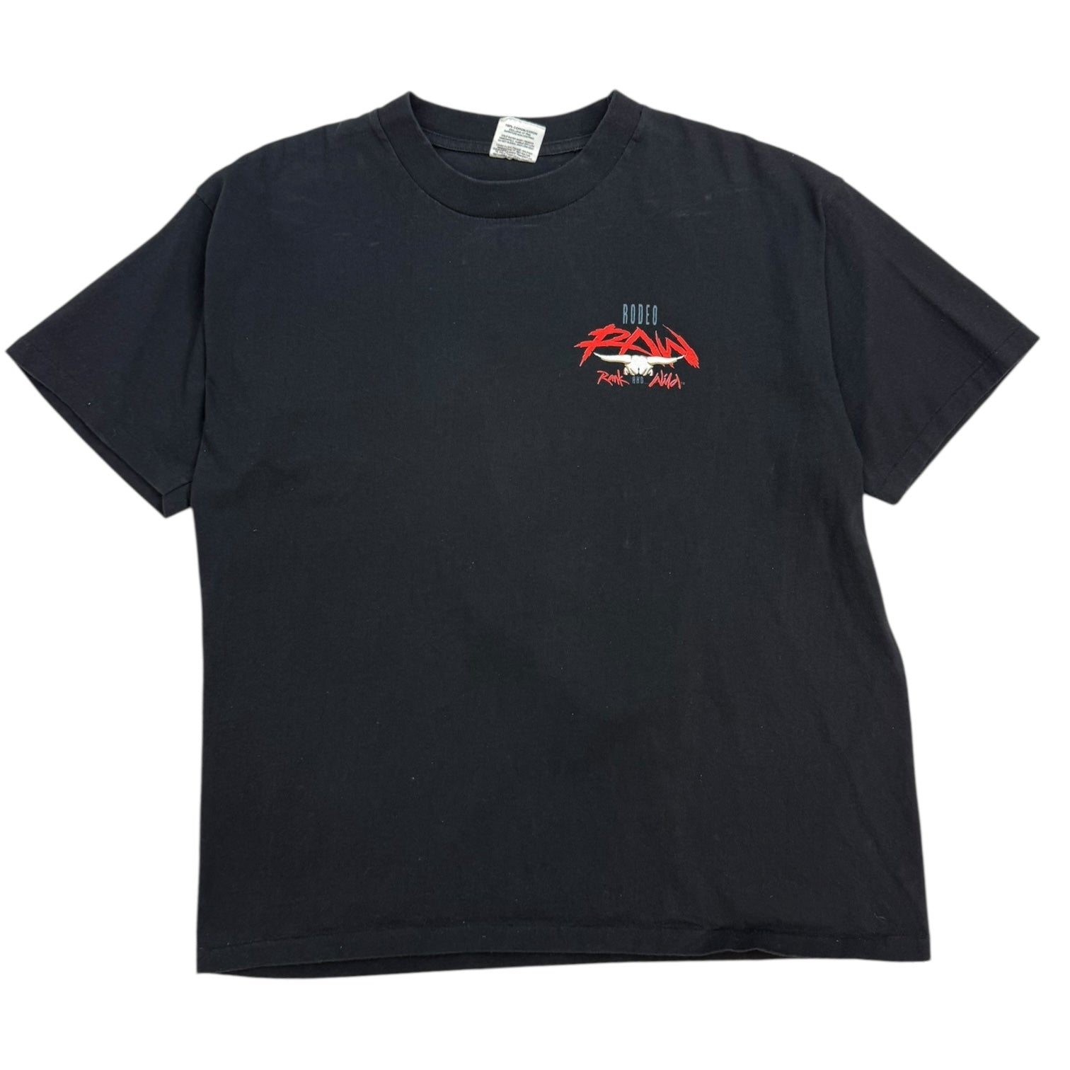 Vintage Raw Rodeo T-Shirt Black
