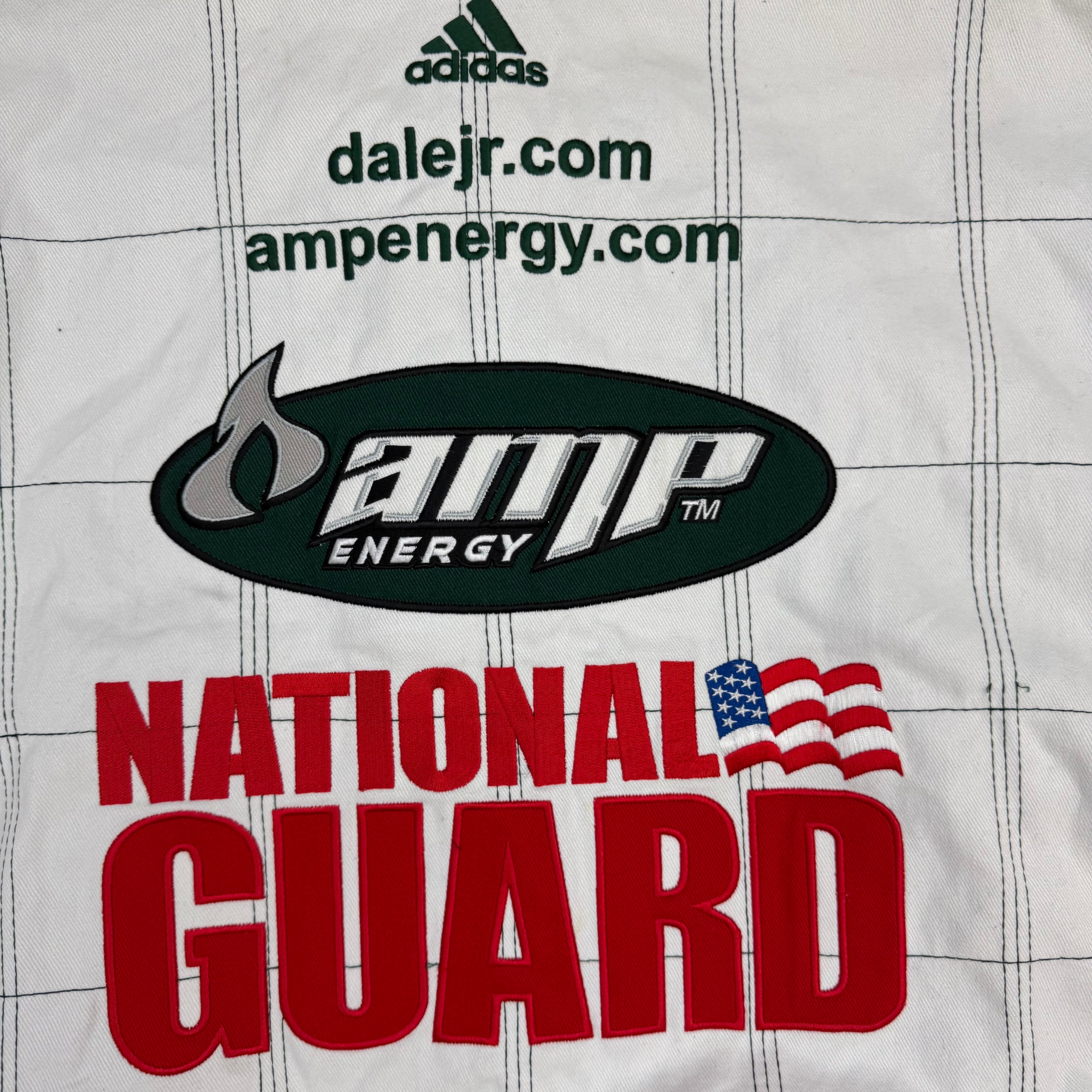 Vintage Dale Earnhardt Jr Amp Energy NASCAR Chase Authentics Racing Jacket White
