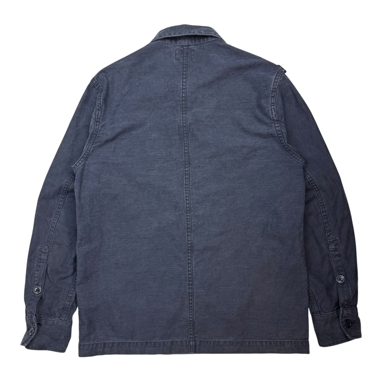 WTAPS Buds L/S Button Up Shirt Navy Blue