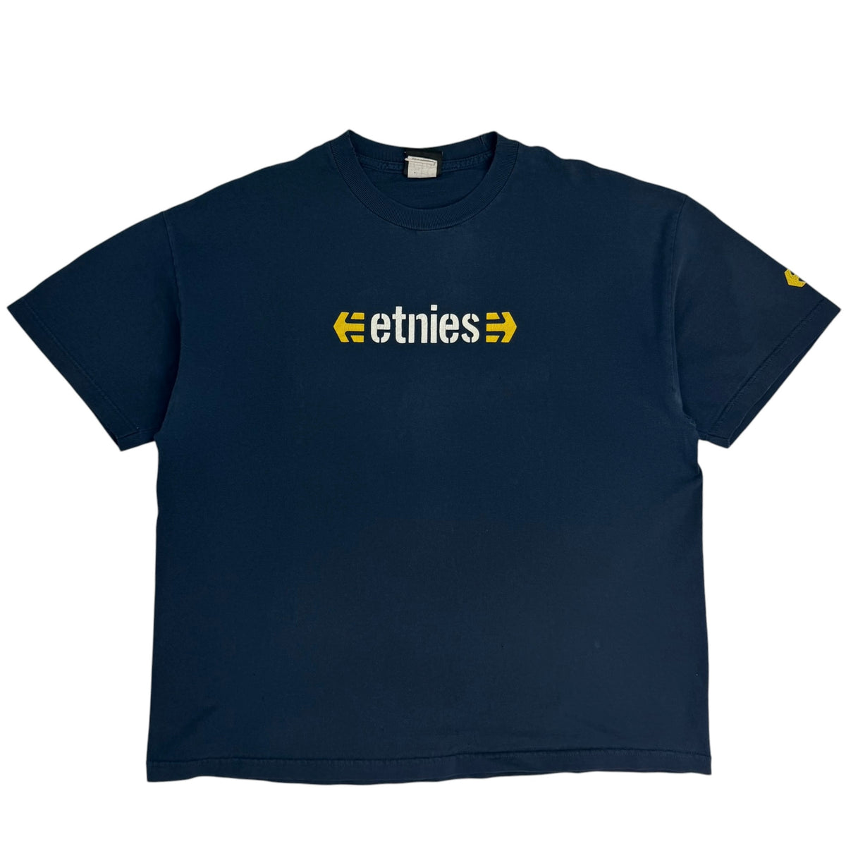 Vintage Etnies Logo Tee Faded Navy