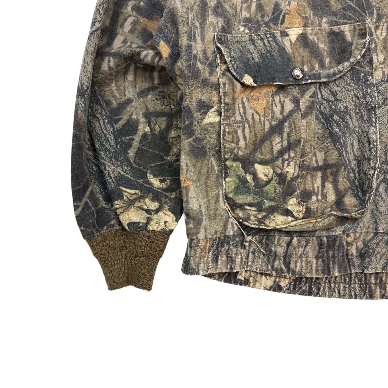 Vintage Mossy Oak Zip Up Bomber Jacket Camo